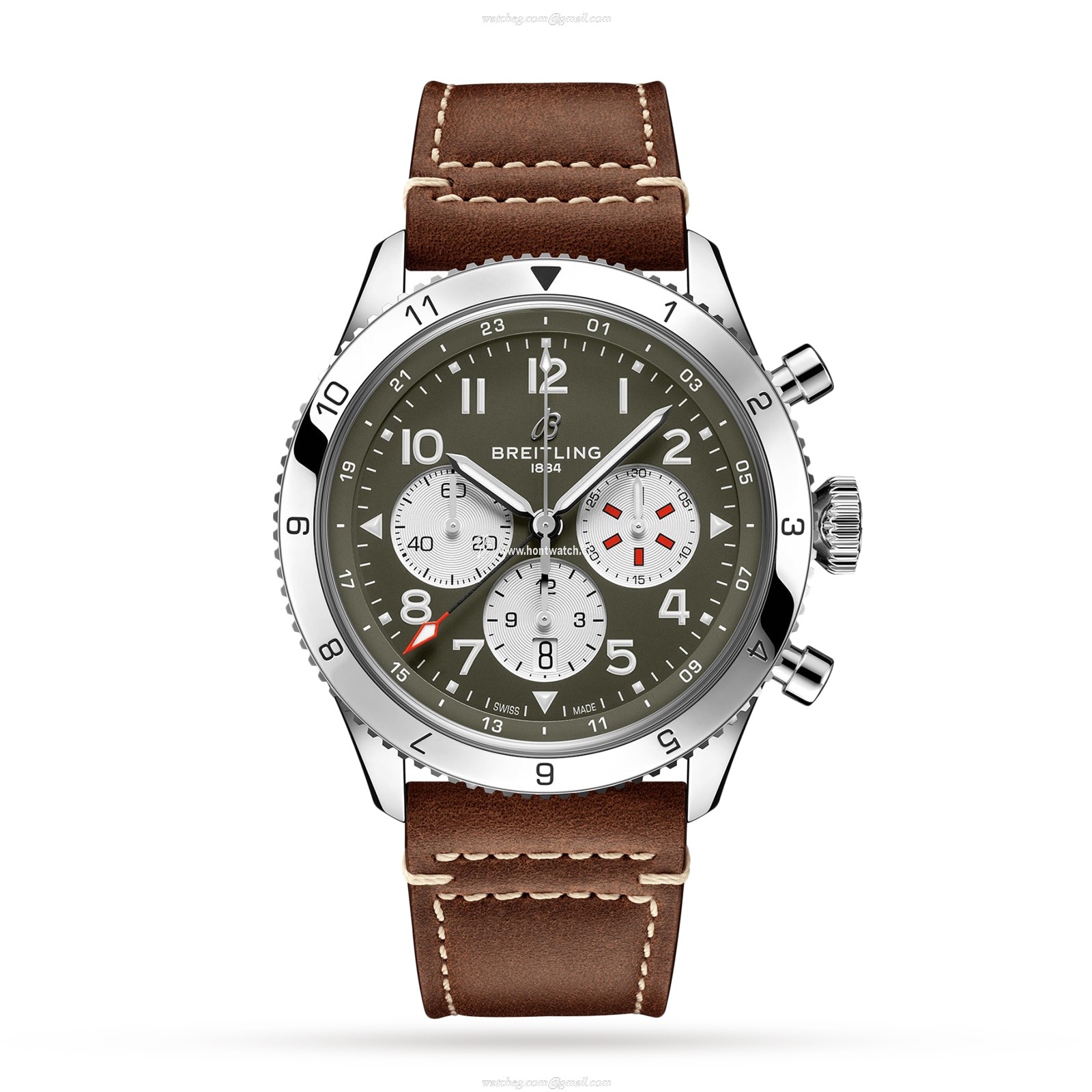Breitling Aviator 8 AB04452A1L1X1 | 46mm Stainless Steel Automatic Green Dial