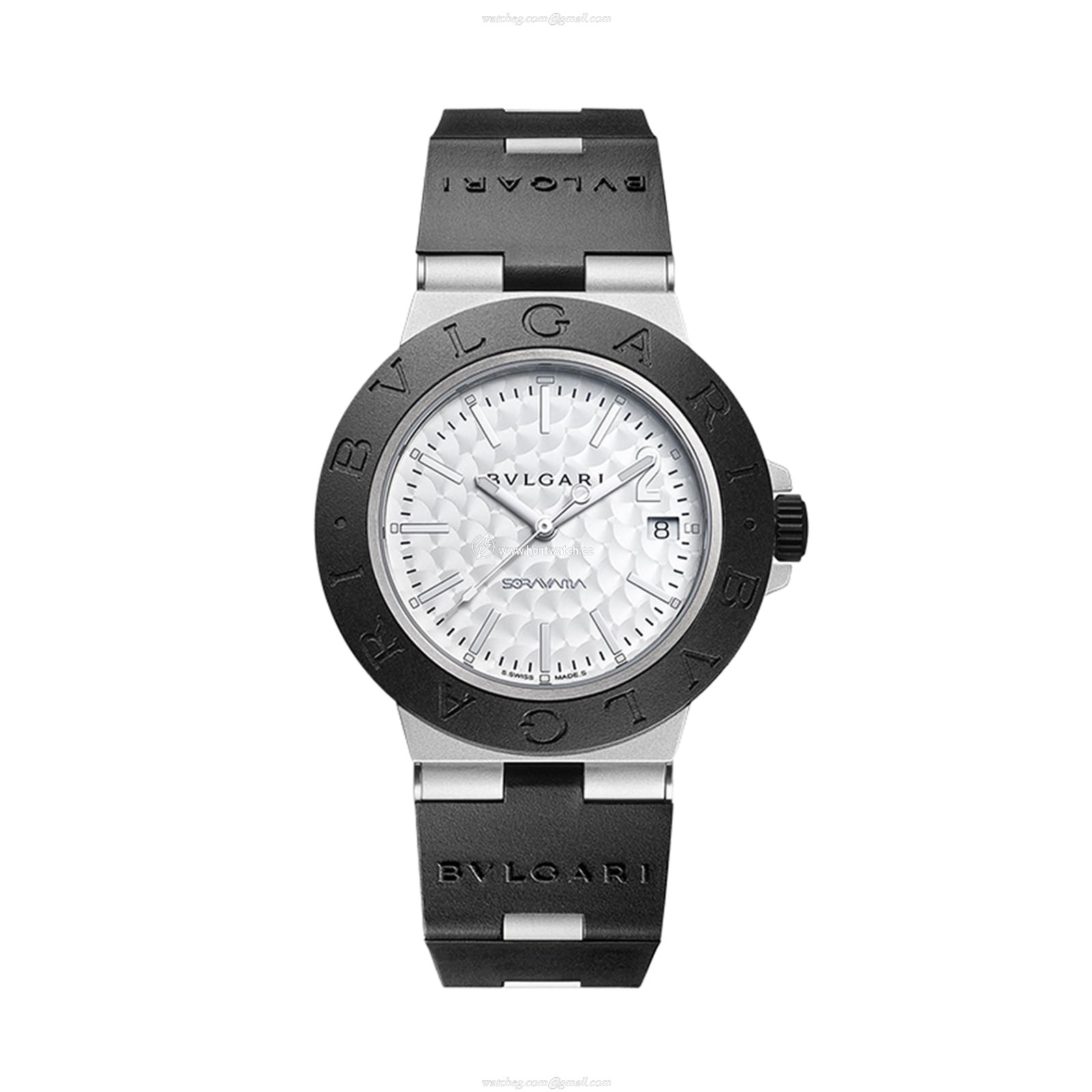 Bvlgari Aluminium Automatic Silver Watch - 40mm Case & 100m Water Resistant