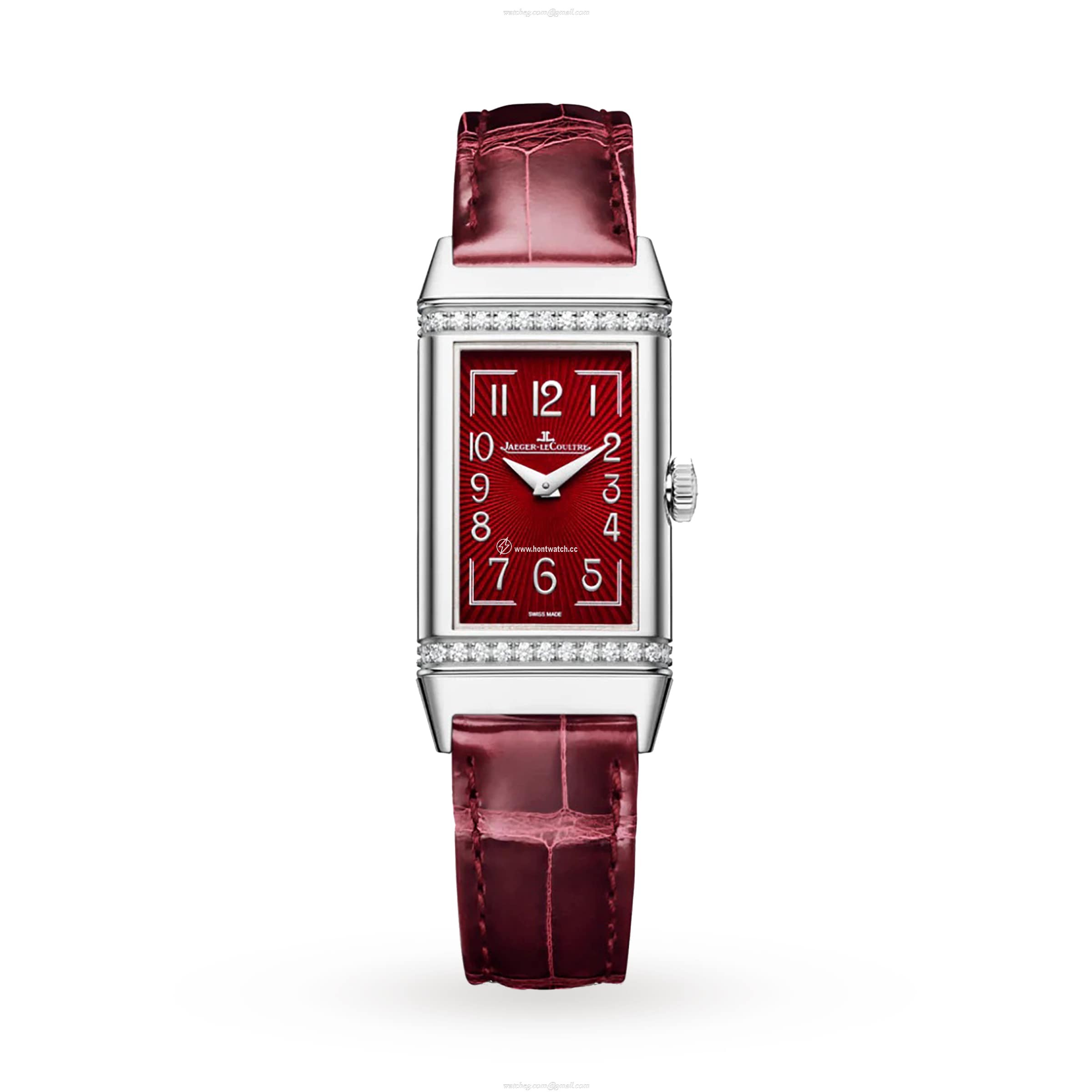 Jaeger-LeCoultre Reverso Q3288560 | 40mm Stainless Steel | Red Dial Quartz Watch