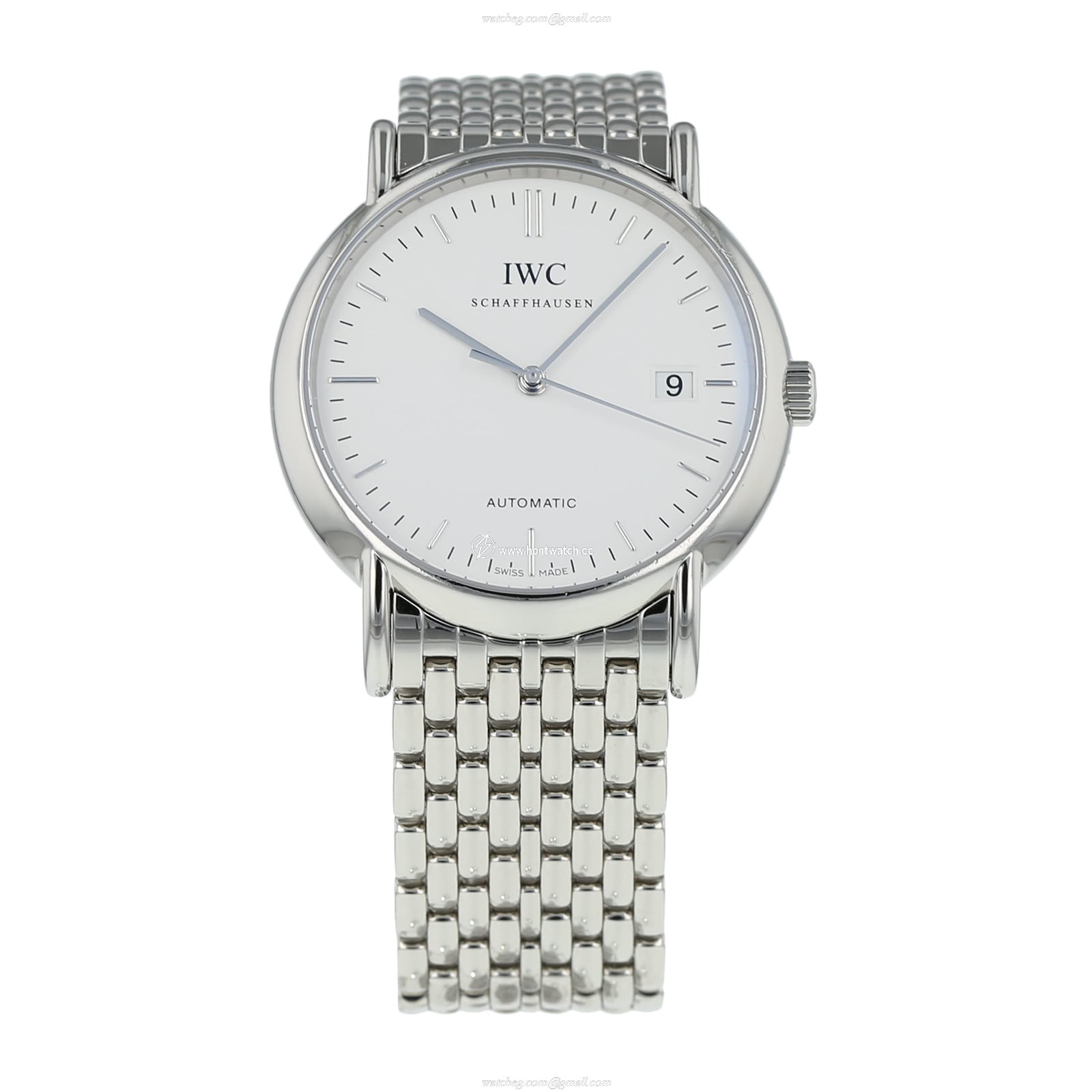 IWC Portofino IW353303 Automatic Watch - 38mm Stainless Steel - White Dial