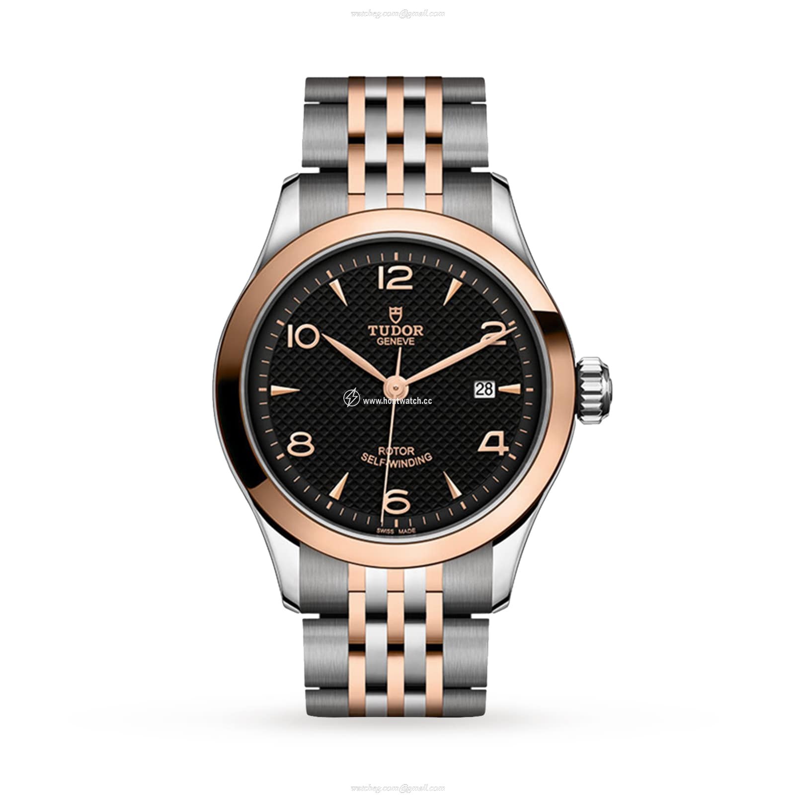 Tudor 1926 M91351-0003 Automatic Watch | 28mm Black Dial | Steel & Gold