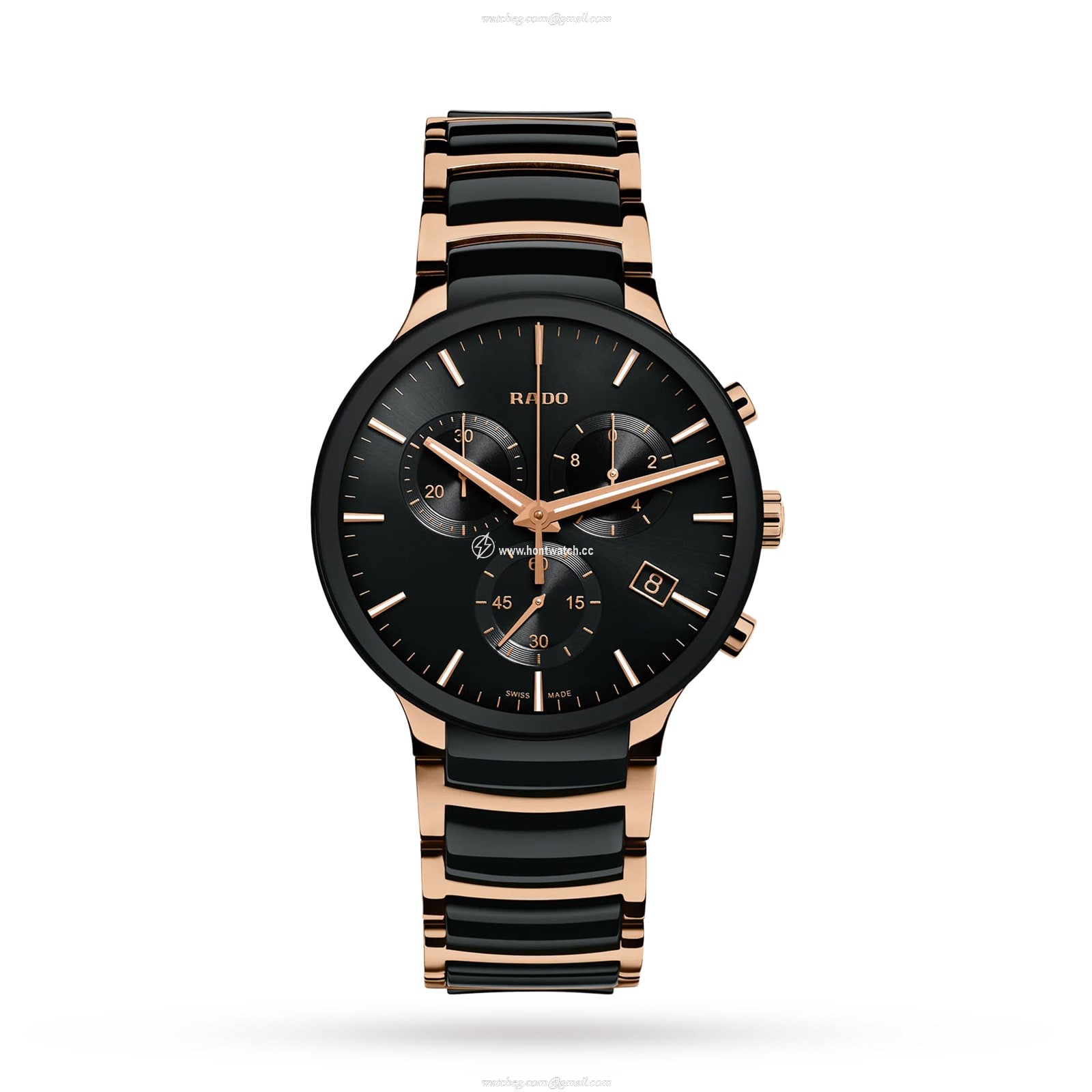 Rado Centrix R30187172 | Black Dial | 40mm Stainless Steel Quartz Watch