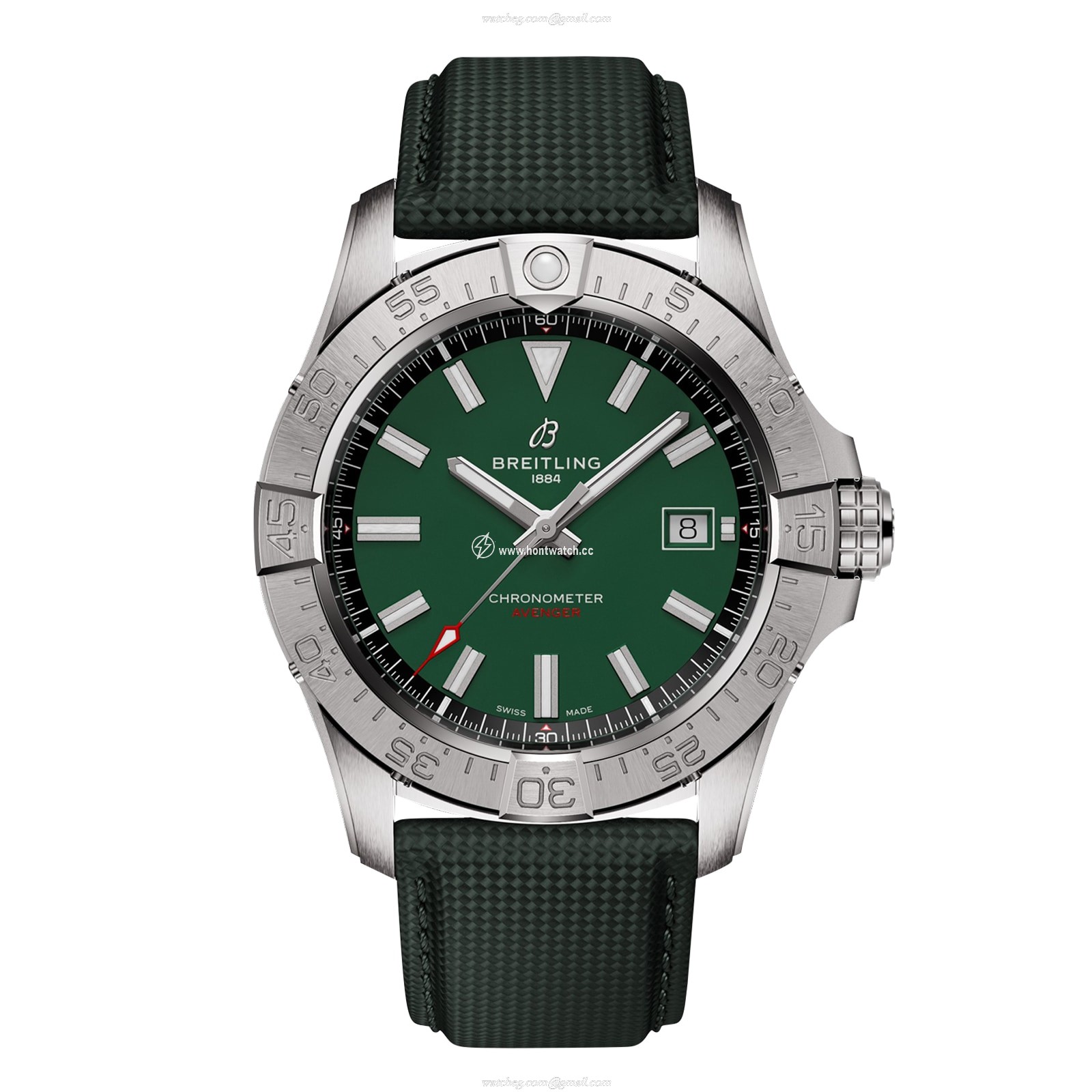 Breitling Avenger A17328101L1X1 - 42mm Green Automatic Watch - Stainless Steel