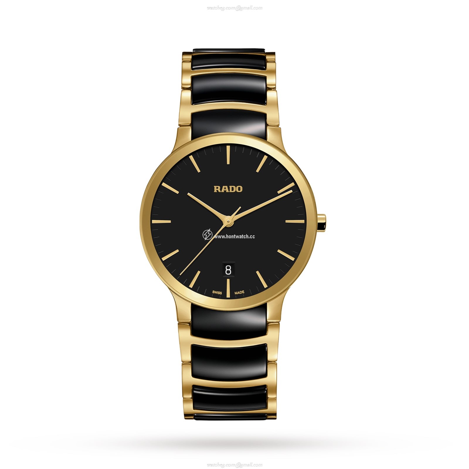 Rado Centrix R30527172 | Black Dial | 38mm Stainless Steel Quartz Watch