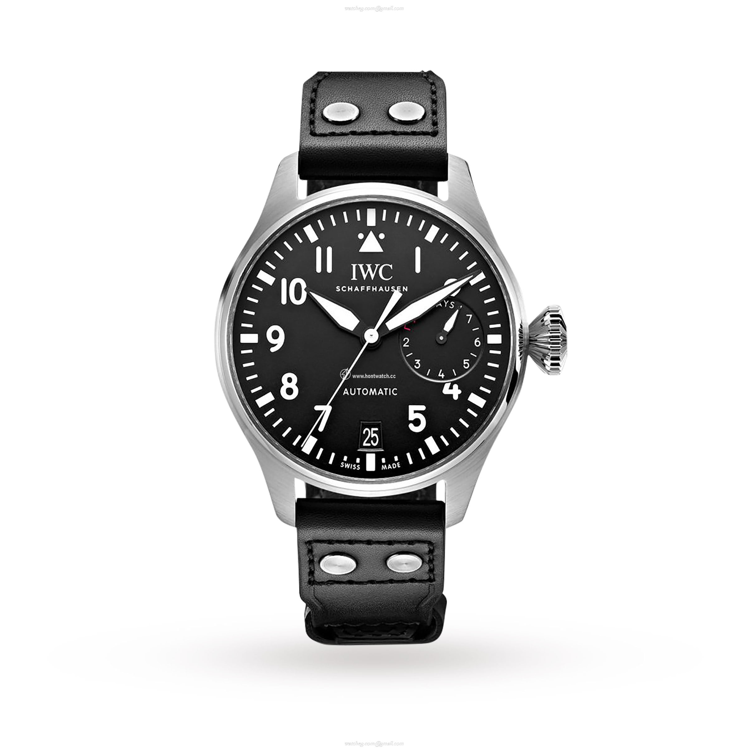 IWC Pilot IW501001 Automatic Watch - 46mm Stainless Steel - Black Dial