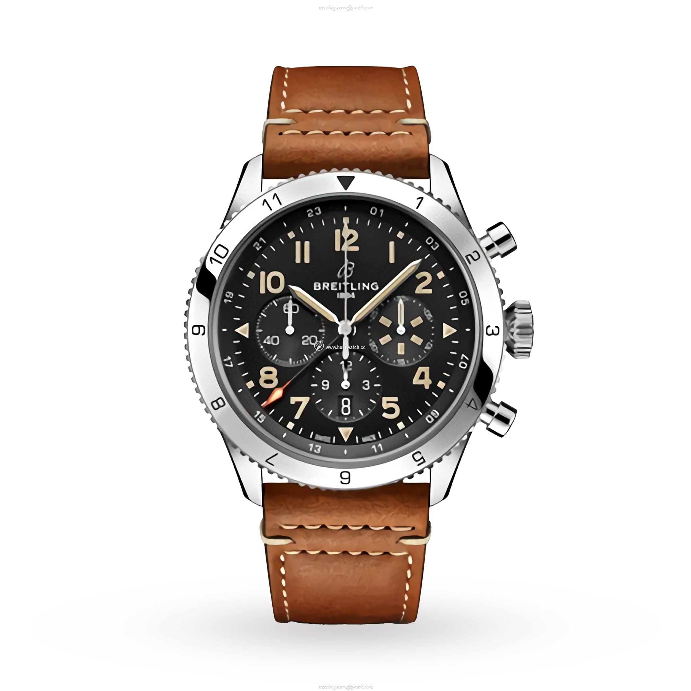 Breitling Aviator 8 AB04453A1B1X1 | 46mm Stainless Steel Automatic Black Watch