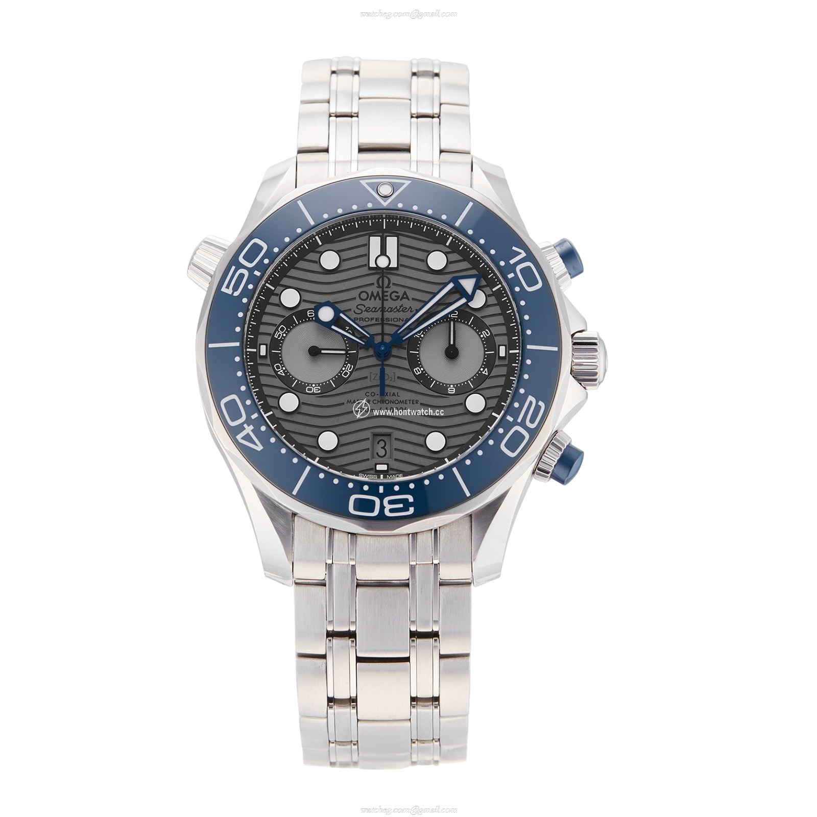 Omega Seamaster Diver 300M 44mm Automatic Grey Dial Stainless Steel Watch