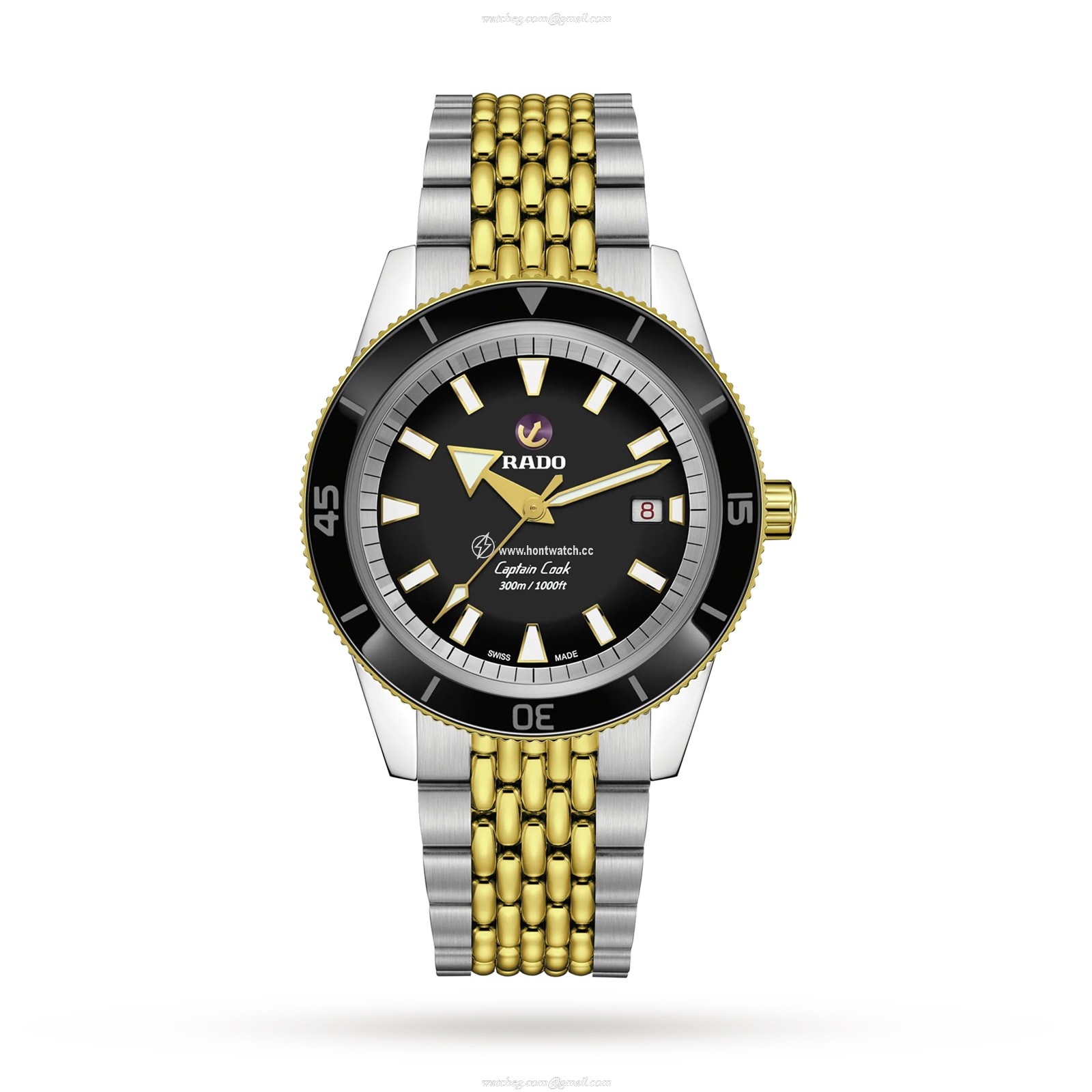 Rado Captain Cook R32138153 | 42mm Automatic Black Dial | Stainless Steel