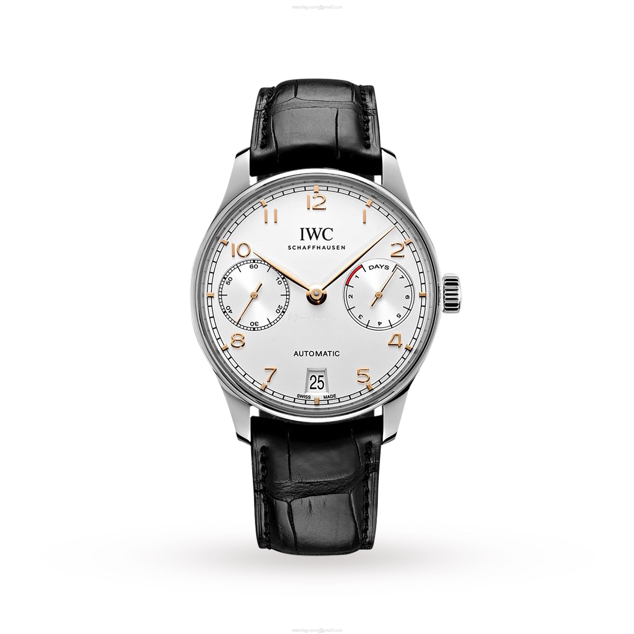IWC Portugieser IW500704 Automatic - 42.5mm Stainless Steel White Dial Watch