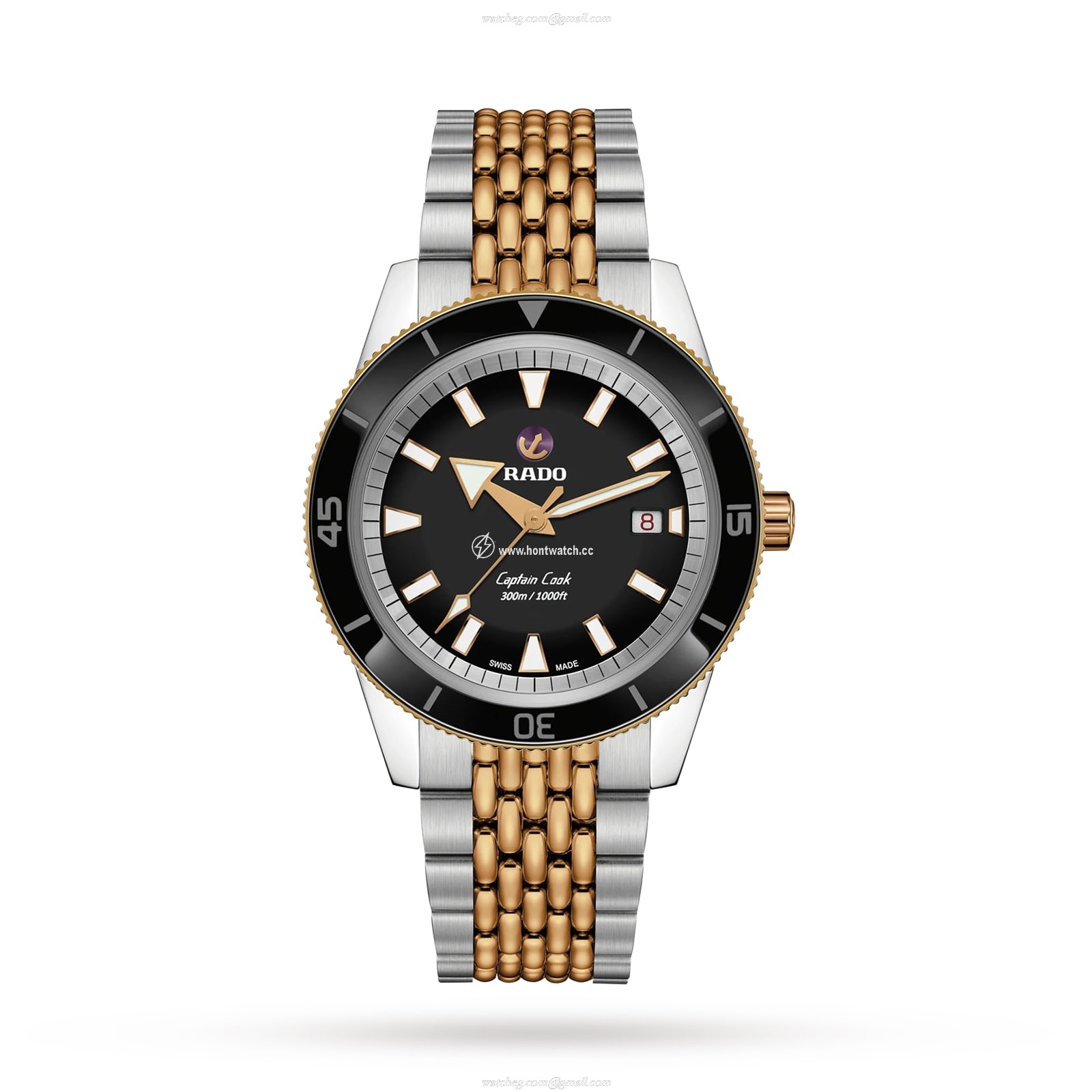 Rado Captain Cook R32137153 | 42mm Automatic Black Dial | 300m Water Resistant