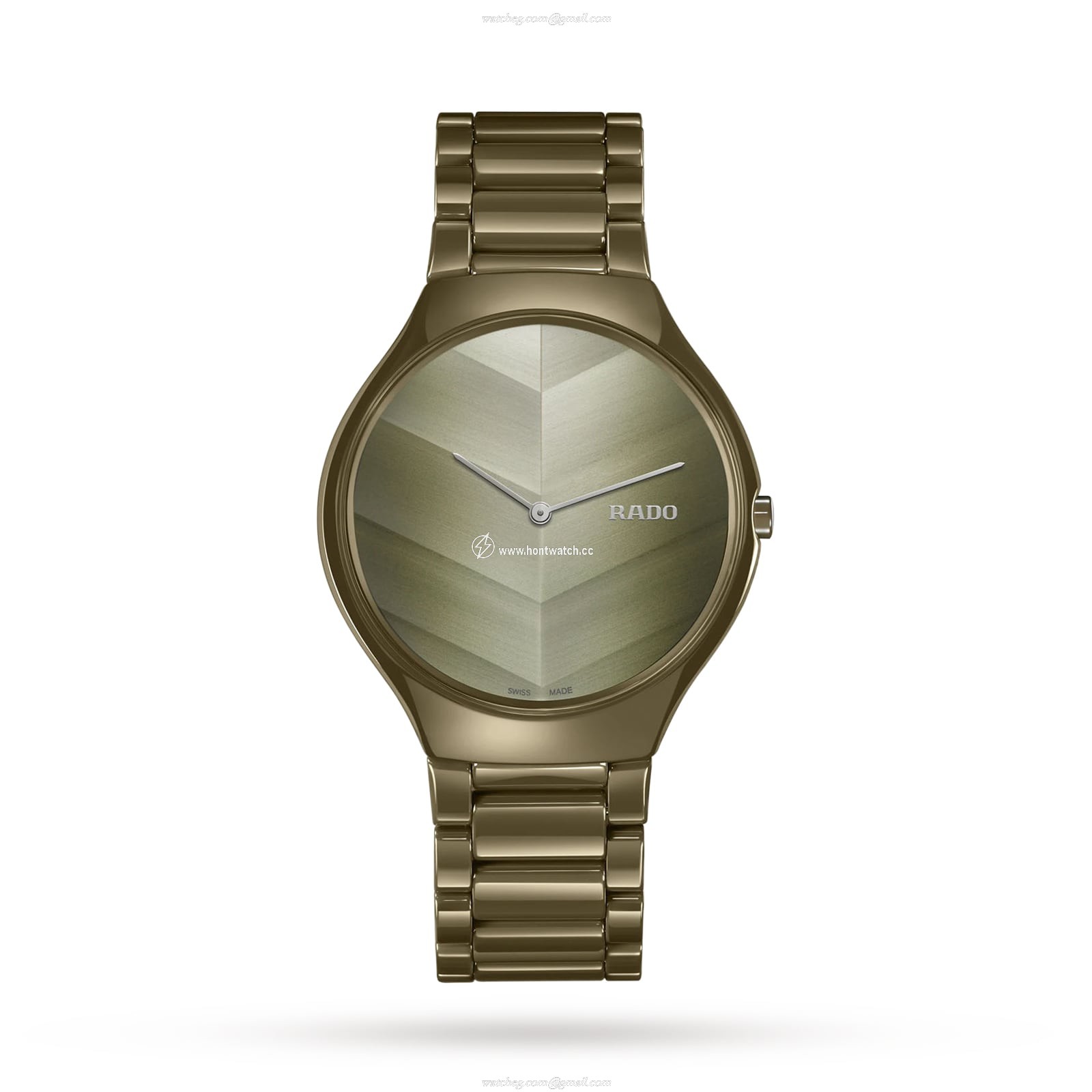 Rado True Thinline R27121302 Ceramic Quartz Brown Watch | 38mm