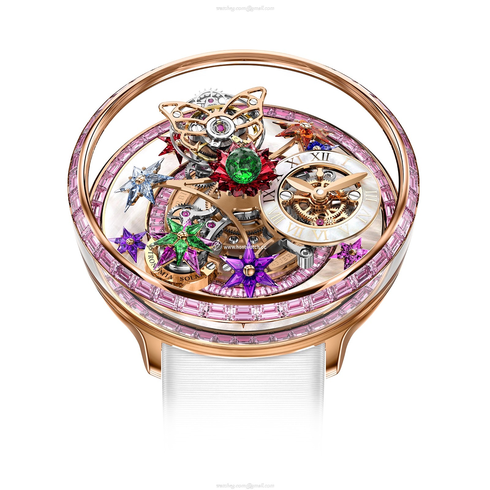 Jacob & Co Astronomia Fleurs de Jardin Pink Sapphire - 42.5mm Mechanical Watch