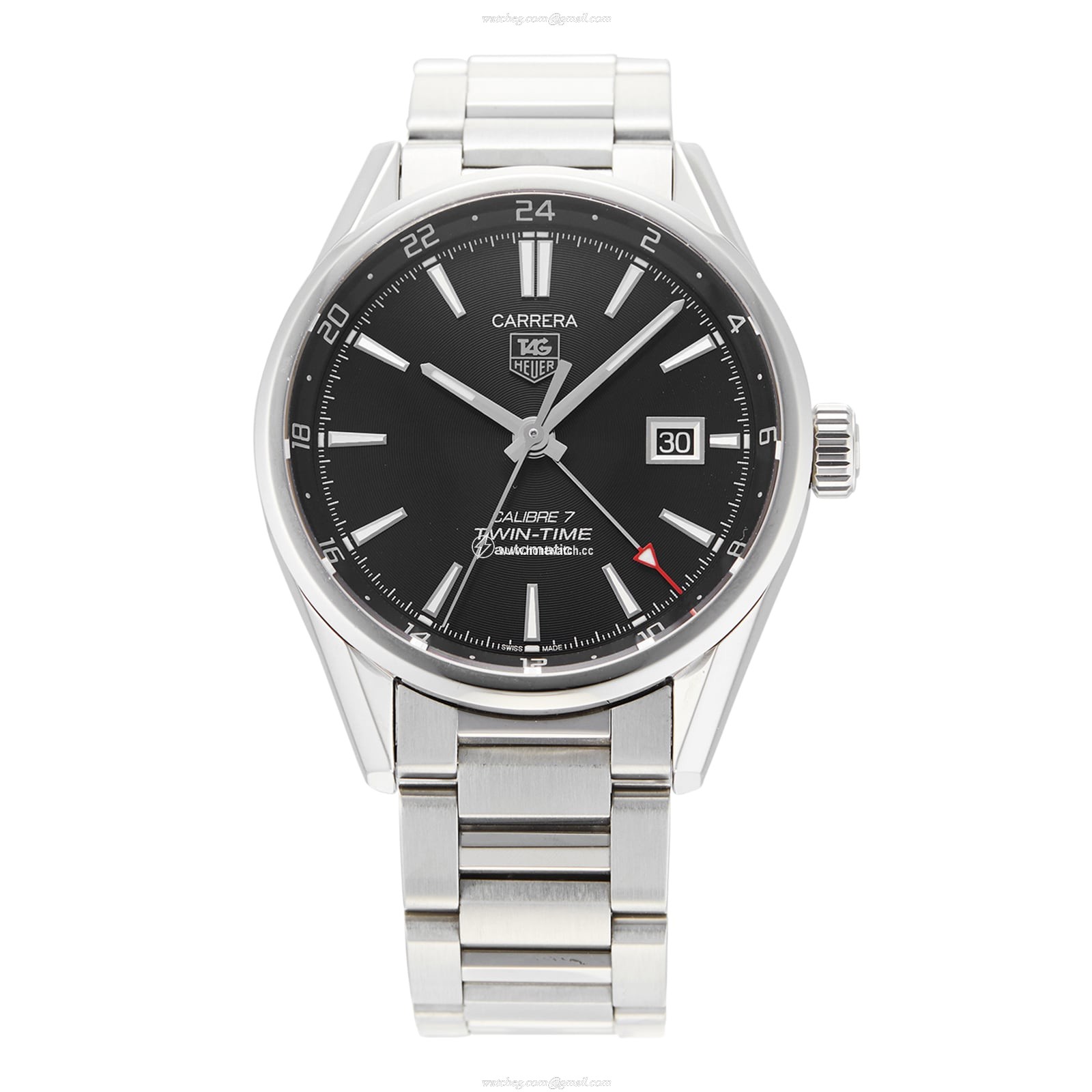 Pre-Owned TAG Heuer Carrera Automatic Watch - 41mm Black Dial Stainless Steel