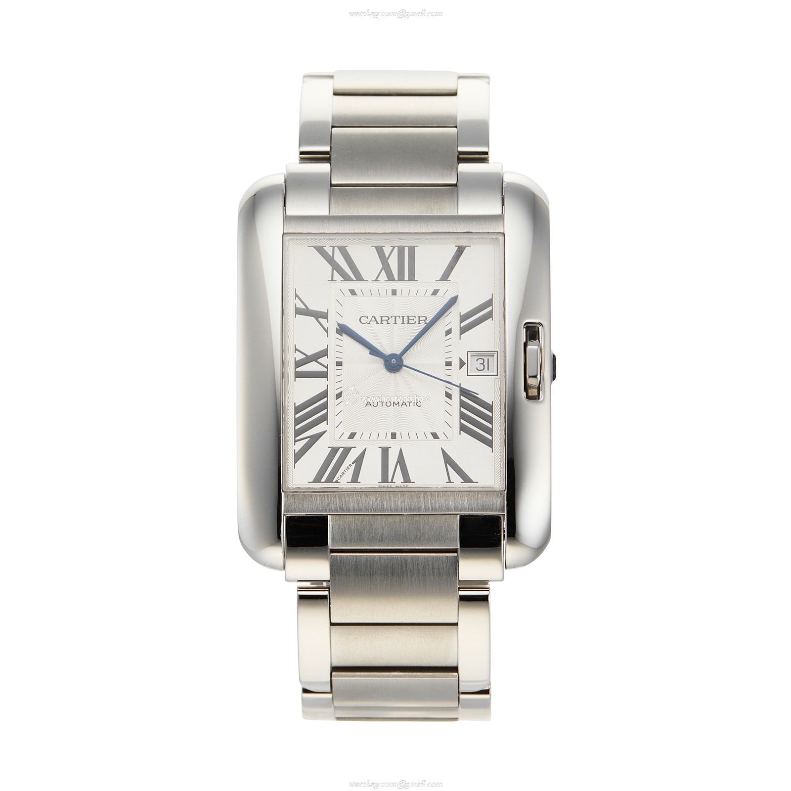 Cartier Tank W5310008 Automatic Silver Dial - 36mm Stainless Steel Watch