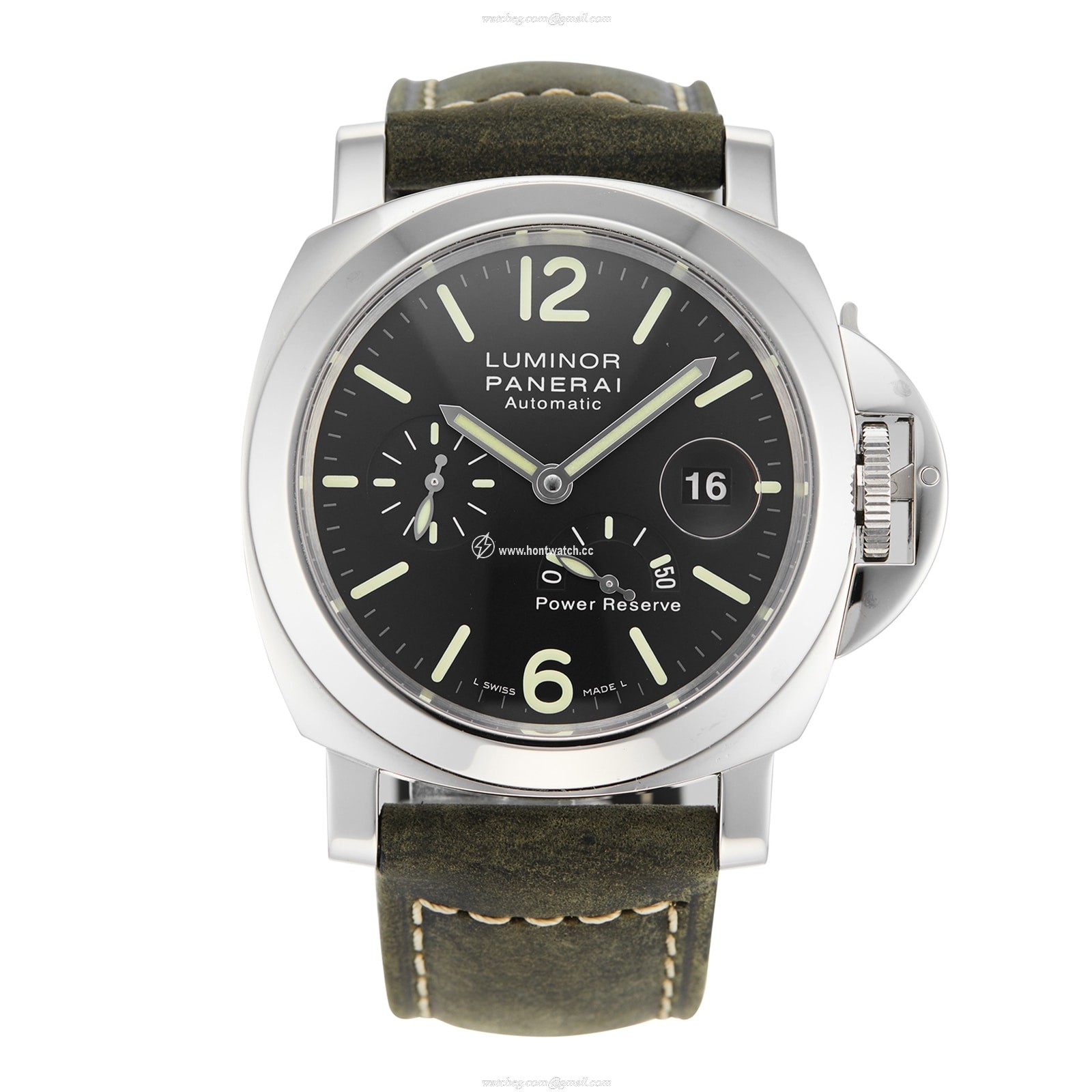 Panerai Luminor PAM01090 Automatic Watch - 44mm Stainless Steel & Black Dial