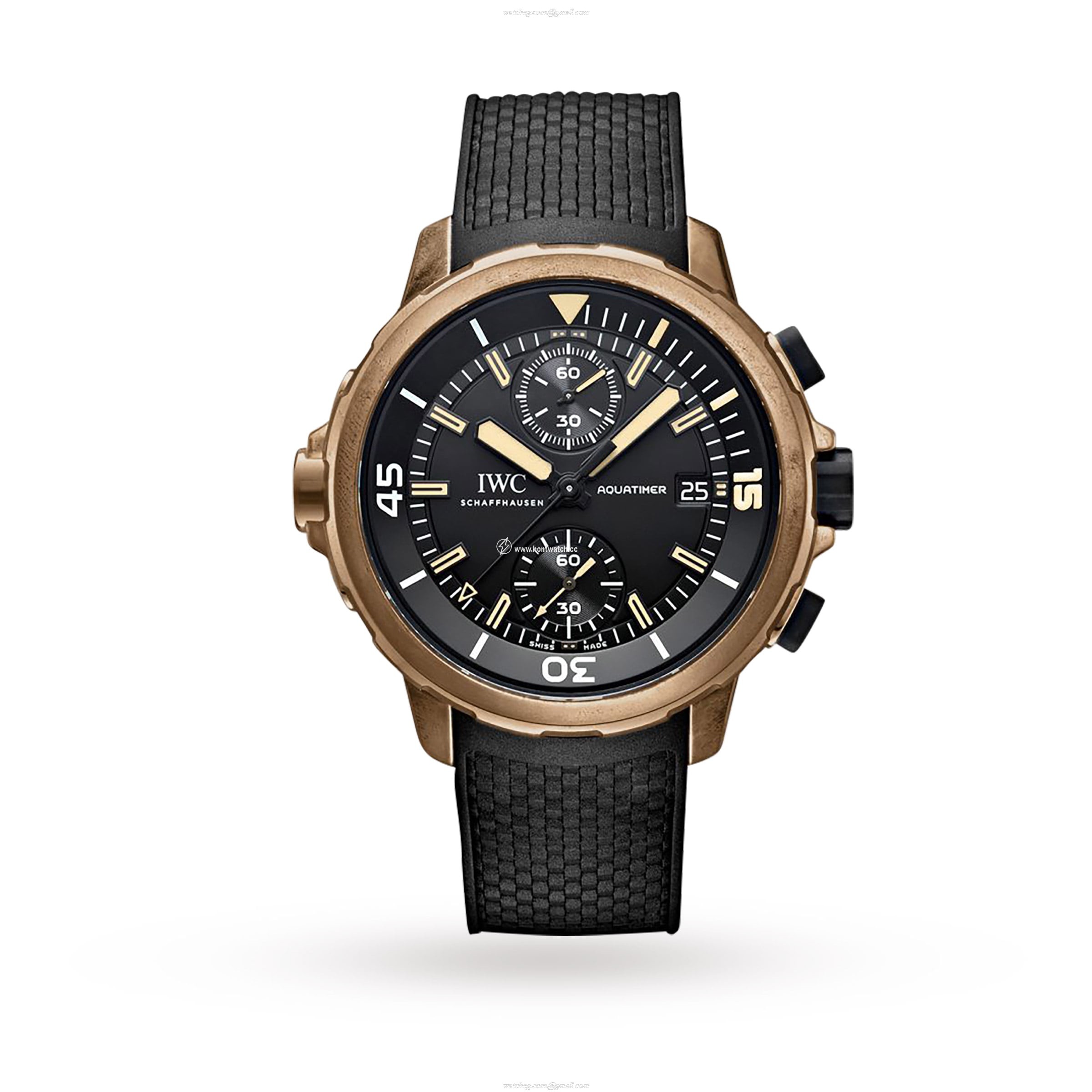 IWC Aquatimer IW379503 Bronze Automatic Watch - 44mm Black Dial Replica