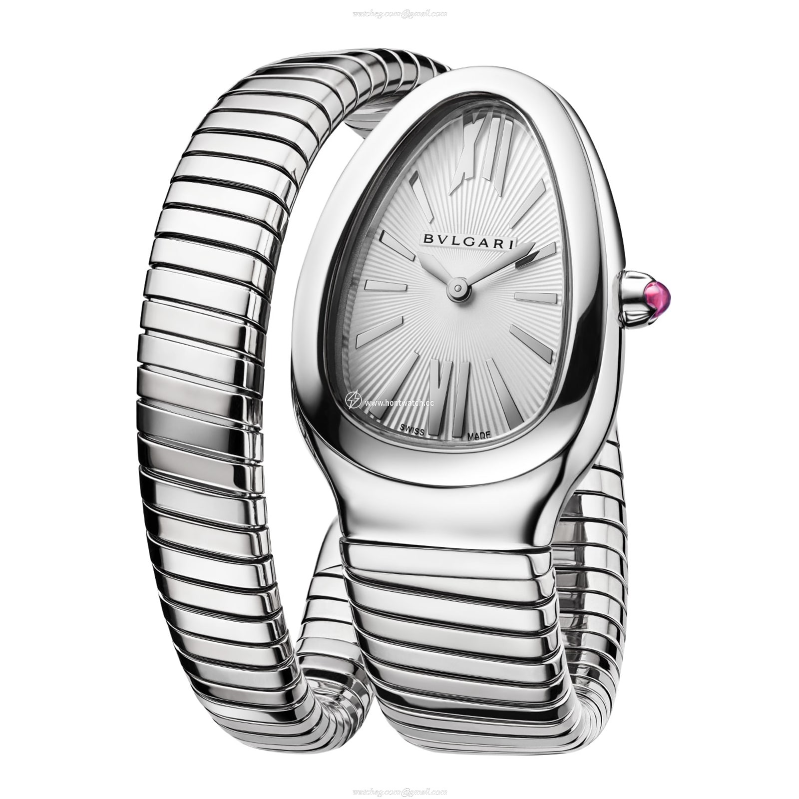Bvlgari Serpenti 101817 Grey Dial Replica Watch | 35mm Steel & Gold