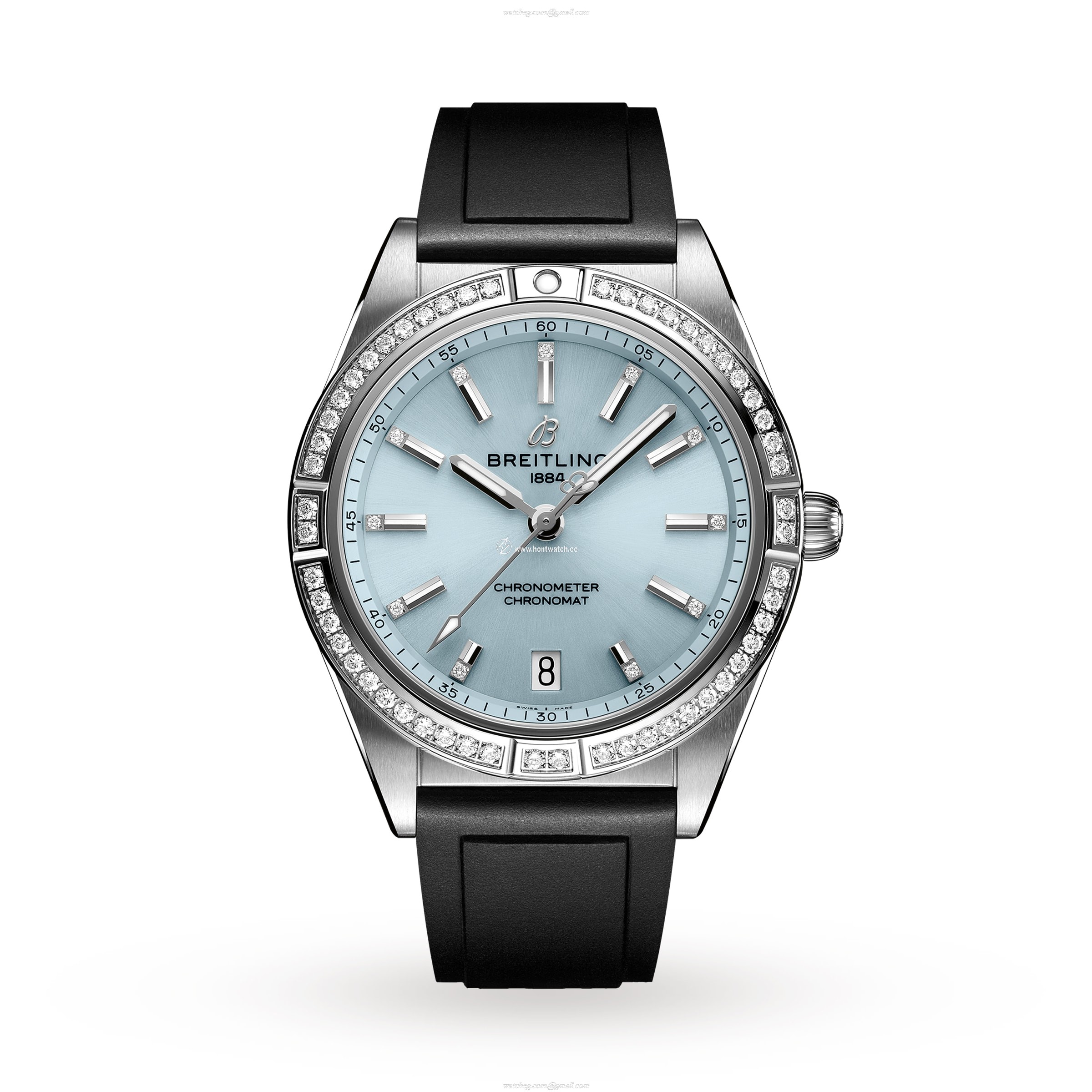 Breitling Chronomat 36mm Automatic Blue Dial - Stainless Steel Rubber Strap