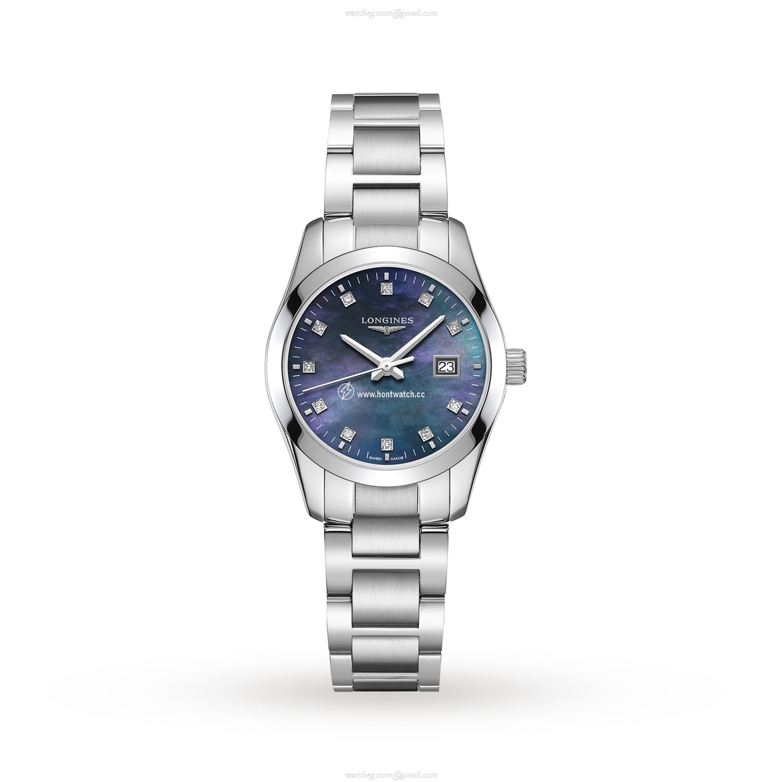 Longines Conquest L22864886 | 29.5mm Stainless Steel | Quartz | Mother of Pearl Dial