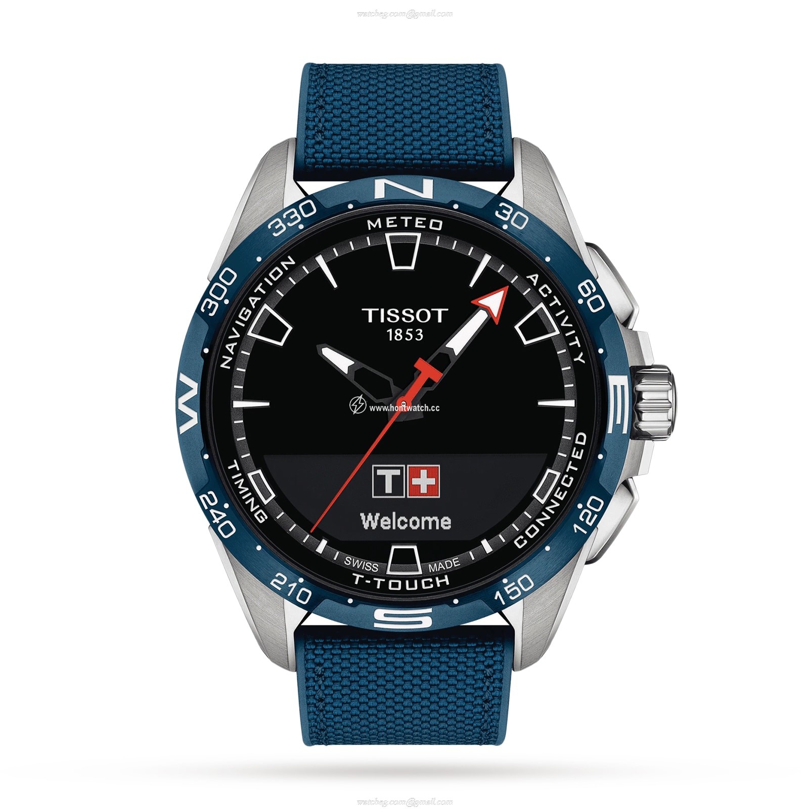 Tissot T-Touch Connect Solar Titanium Watch - 47.5mm Black Dial | Solar Powered