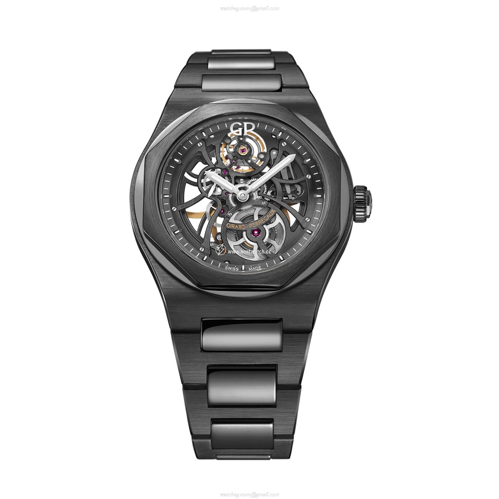 Girard-Perregaux Laureato 42mm Ceramic Skeleton Automatic Watch - Black
