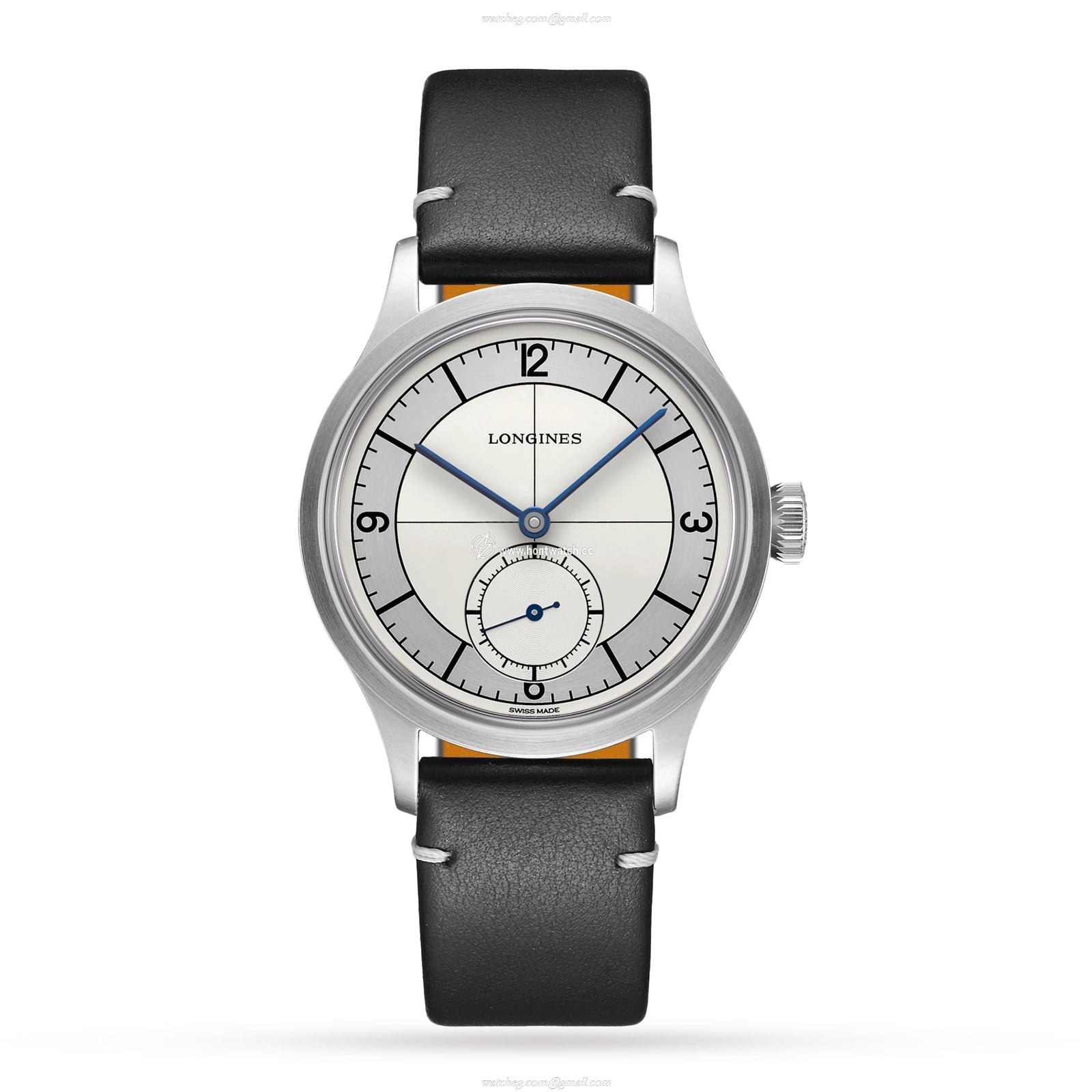 Longines Heritage Automatic Silver Dial Watch - 38.5mm Stainless Steel