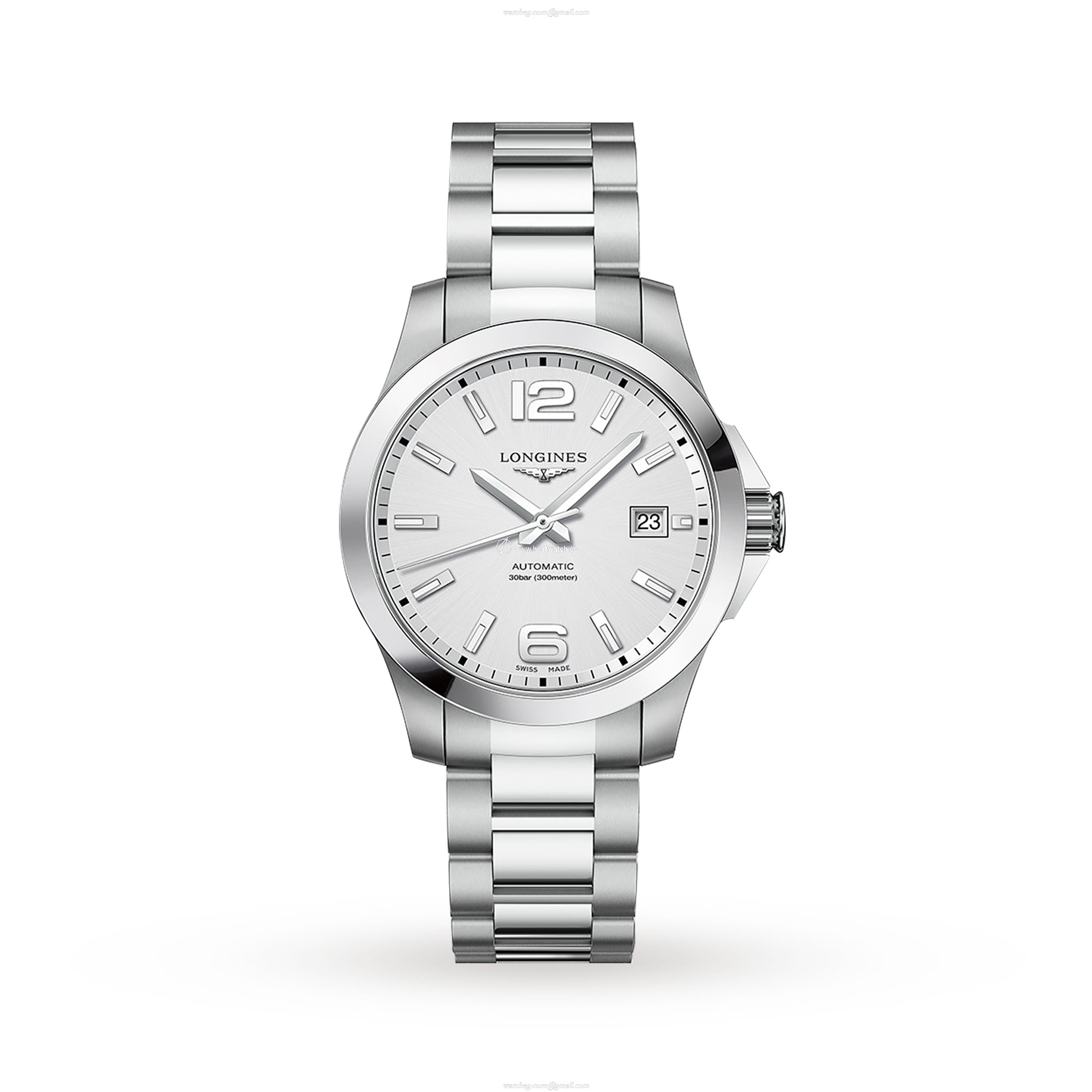 Longines Conquest L37764766 Automatic Watch - 39mm Silver Dial - Stainless Steel