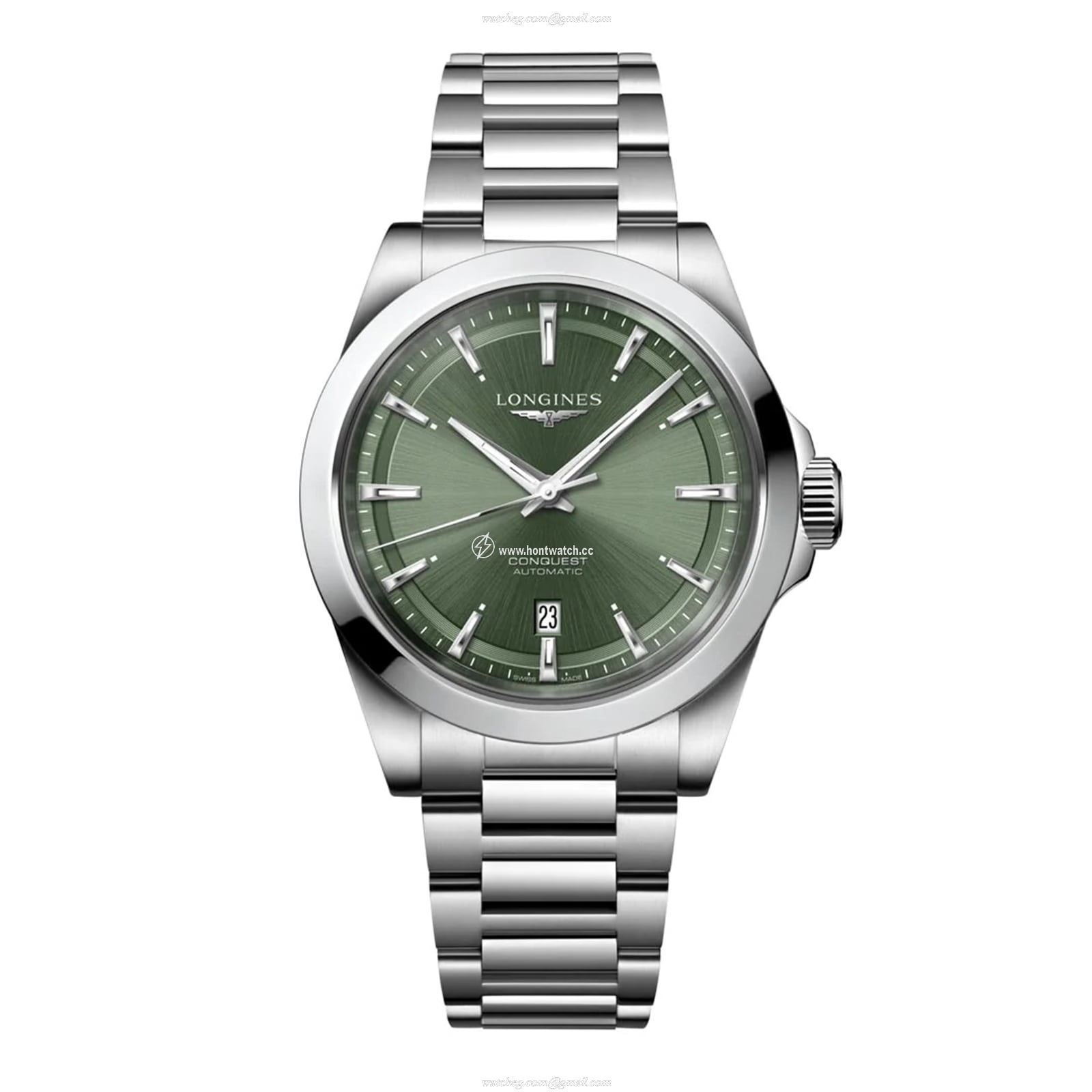 Longines Conquest L38304026 Automatic Green Dial - 41mm Stainless Steel