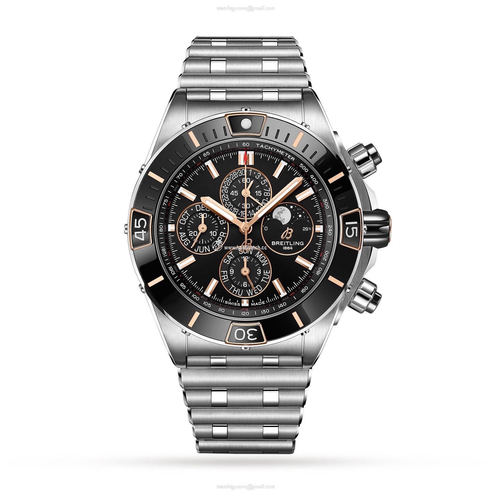 Breitling Chronomat I19320251B1A1 - 44mm Black Automatic Watch - Ceramic & Steel