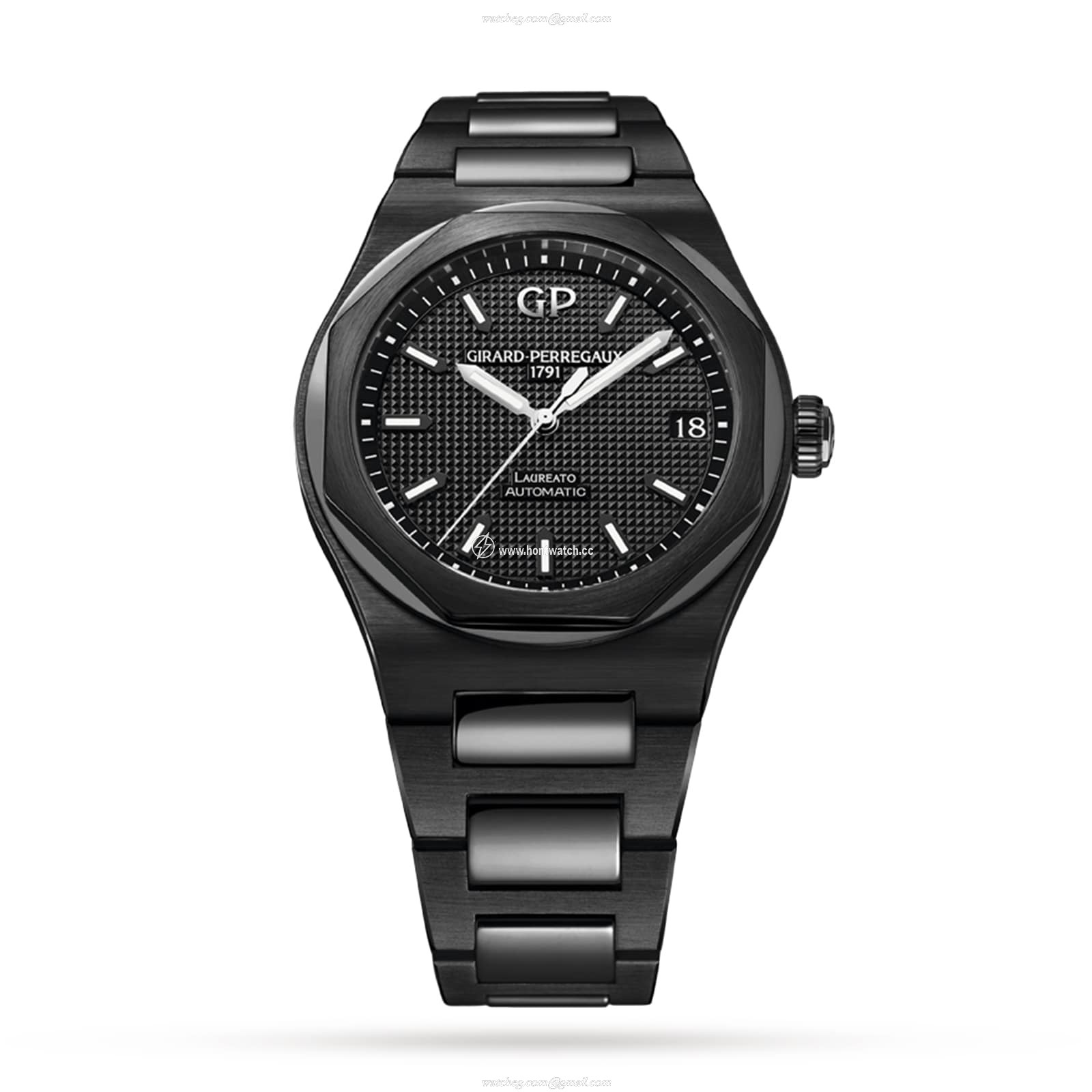 Girard-Perregaux Laureato 42mm Ceramic Automatic Black Watch | Replica