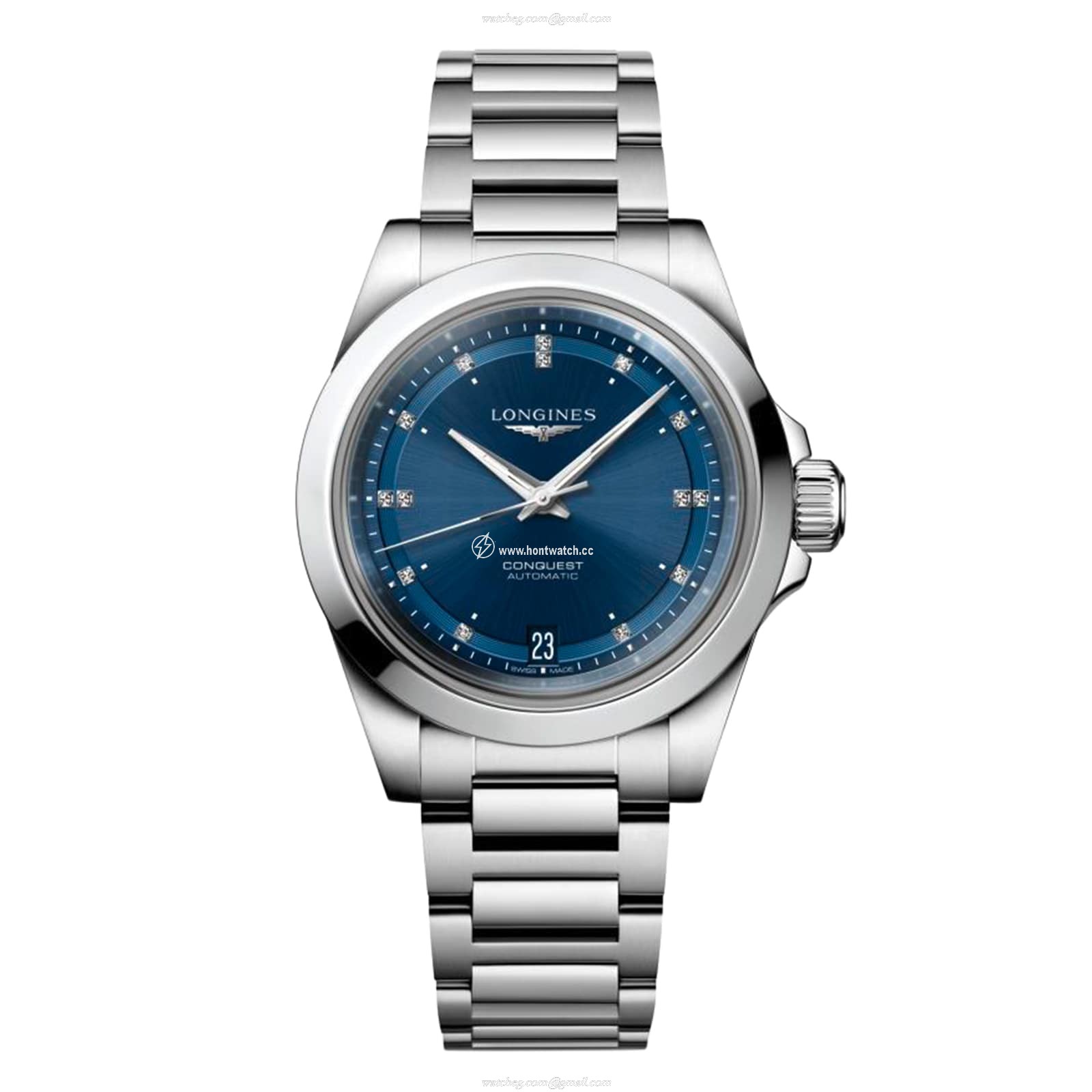 Longines Conquest L34304976 | 34mm Automatic Blue Dial | Stainless Steel