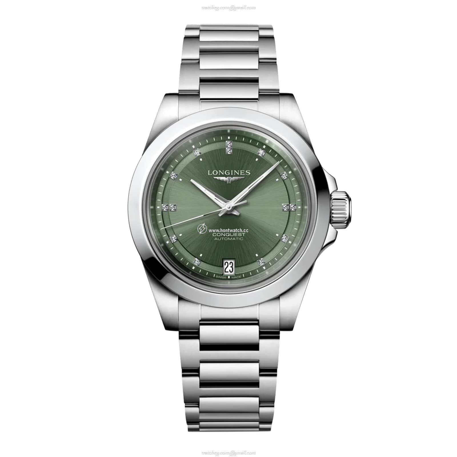 Longines Conquest L34304076 Automatic Green Dial - 34mm Stainless Steel