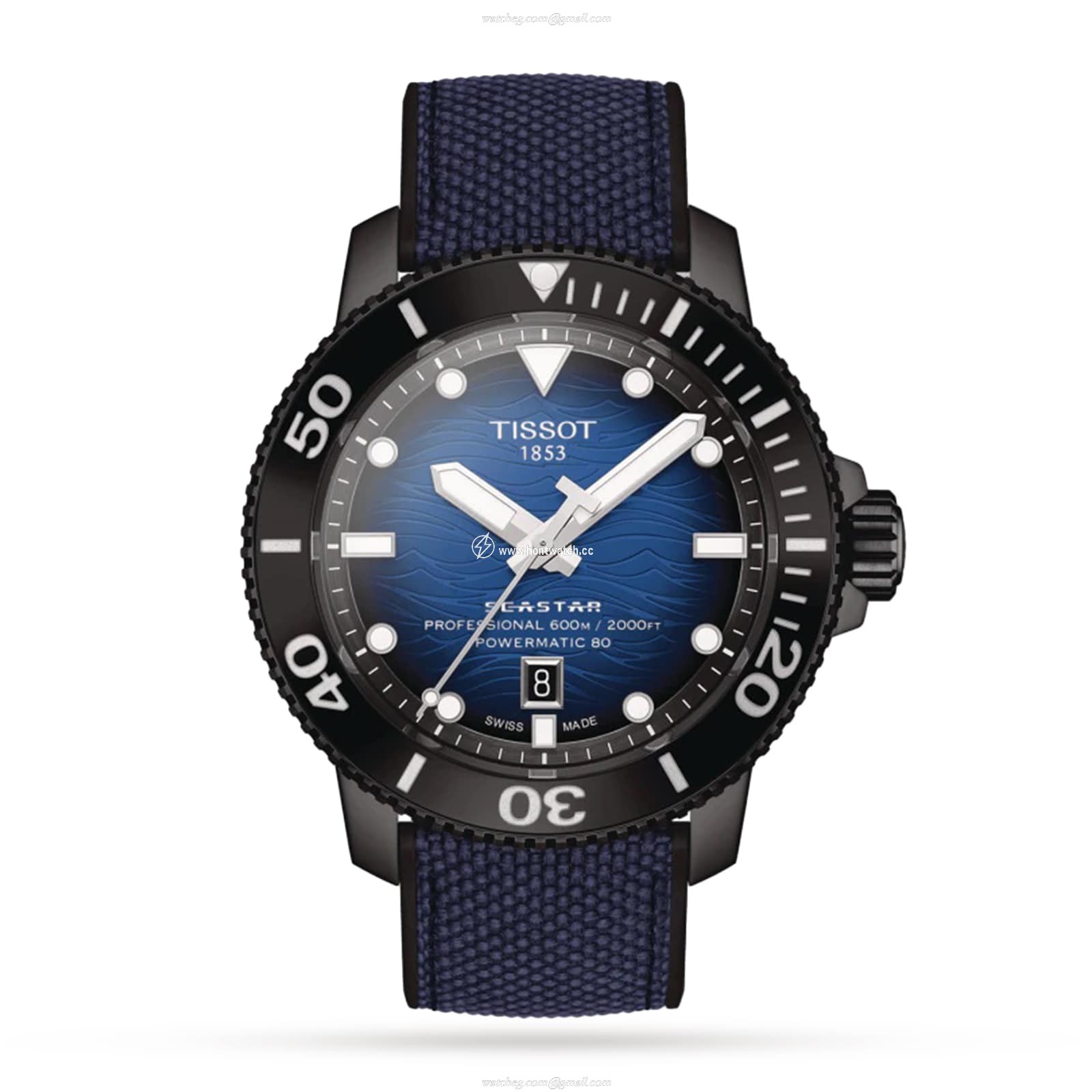 Tissot Seastar 2000 Automatic Blue Dial Men's Watch - 46mm Stainless Steel