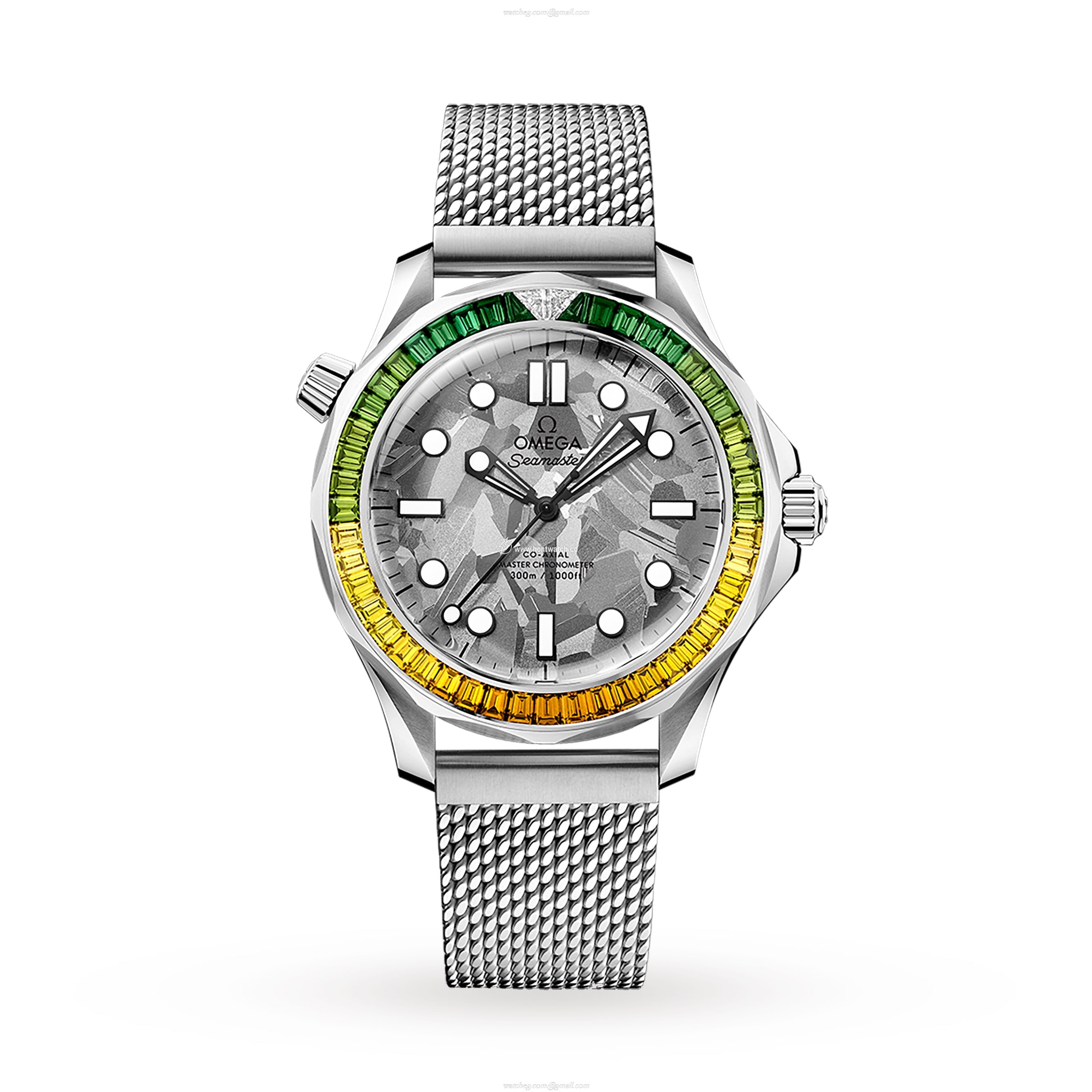 Omega Seamaster Diver 300M 42mm Automatic Grey Dial 18ct White Gold