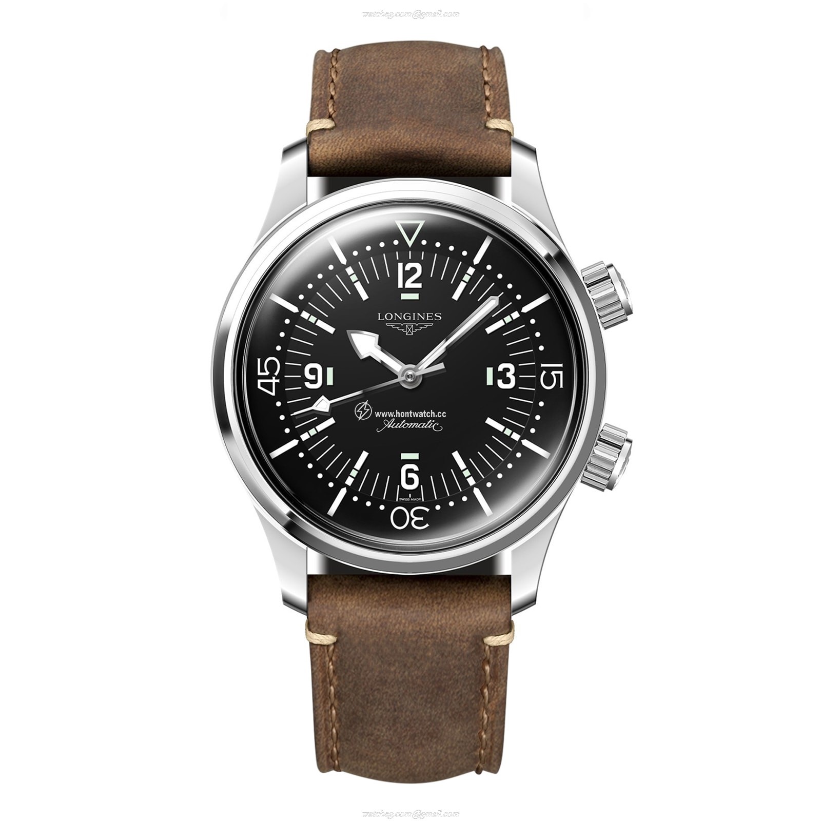 Longines Legend Diver L37644500 | 39mm Automatic Black Dial - Stainless Steel
