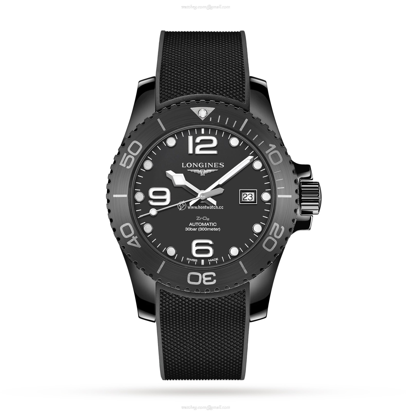 Longines HydroConquest L37844569 | 43mm Ceramic Automatic Black Watch