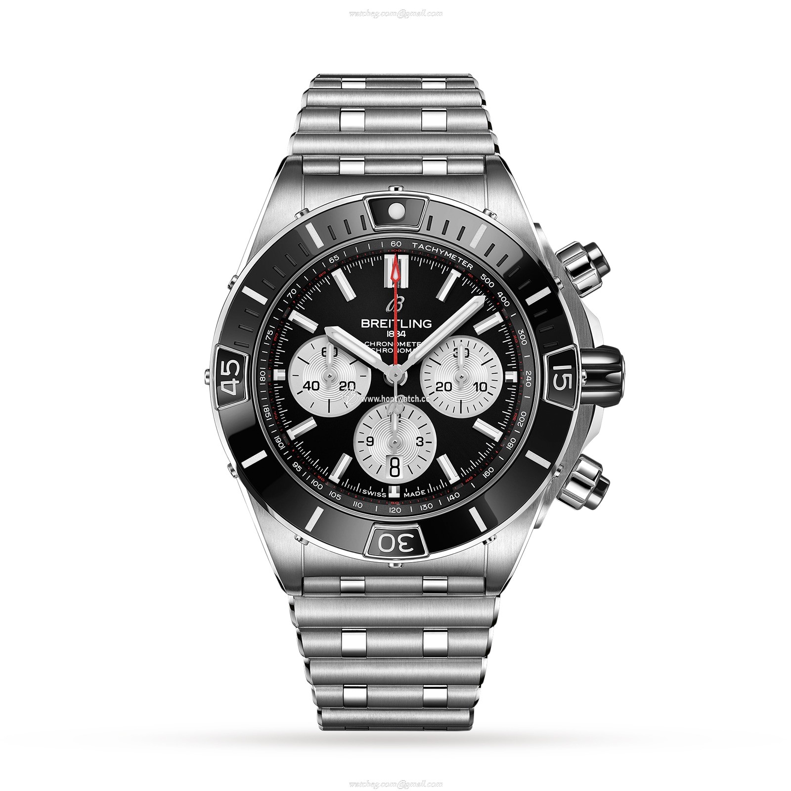 Breitling Chronomat AB0136251B1A1 - 44mm Black Automatic Watch - Ceramic & Steel
