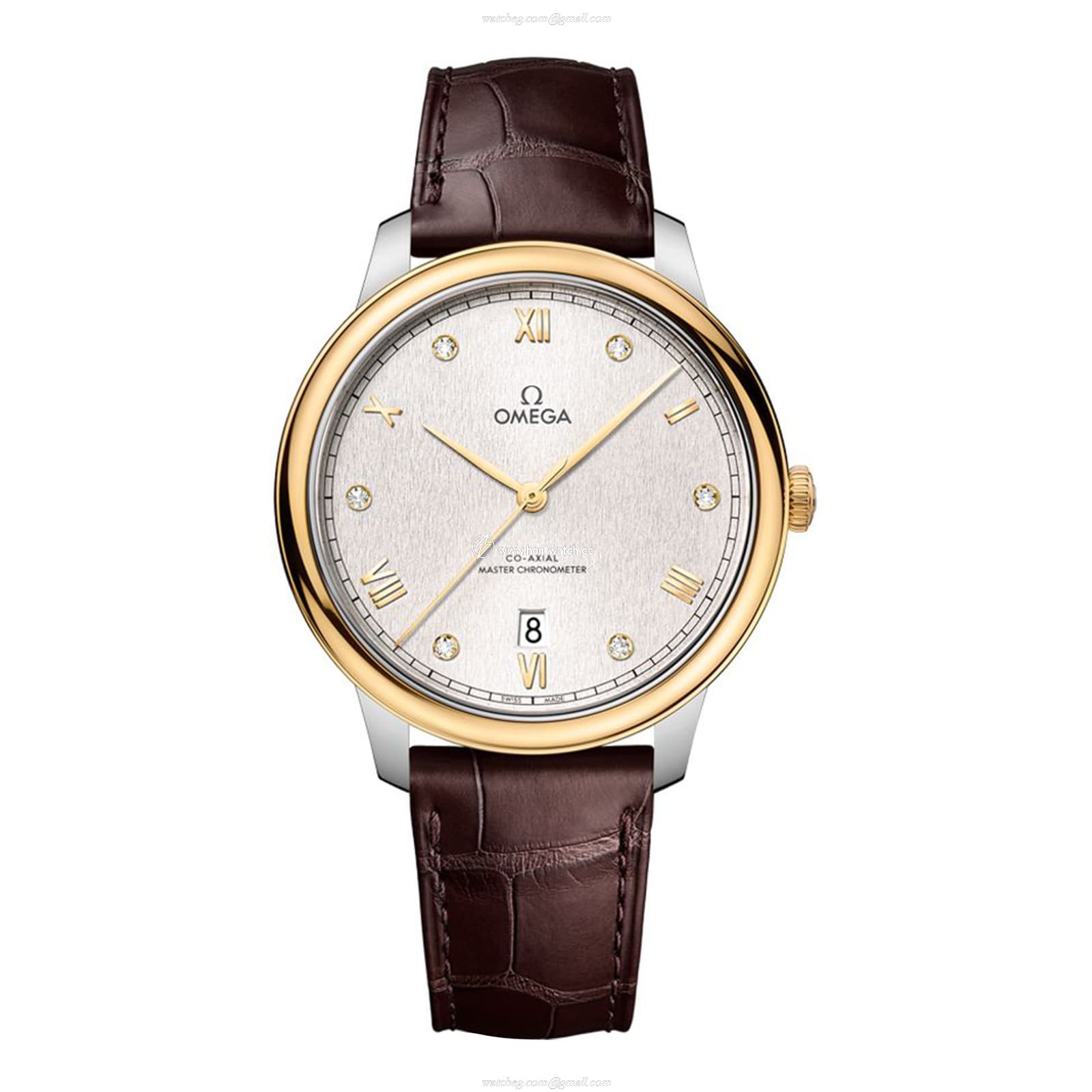 Omega De Ville Prestige 40mm Automatic Watch - Silver Dial | Stainless Steel & 18ct Gold