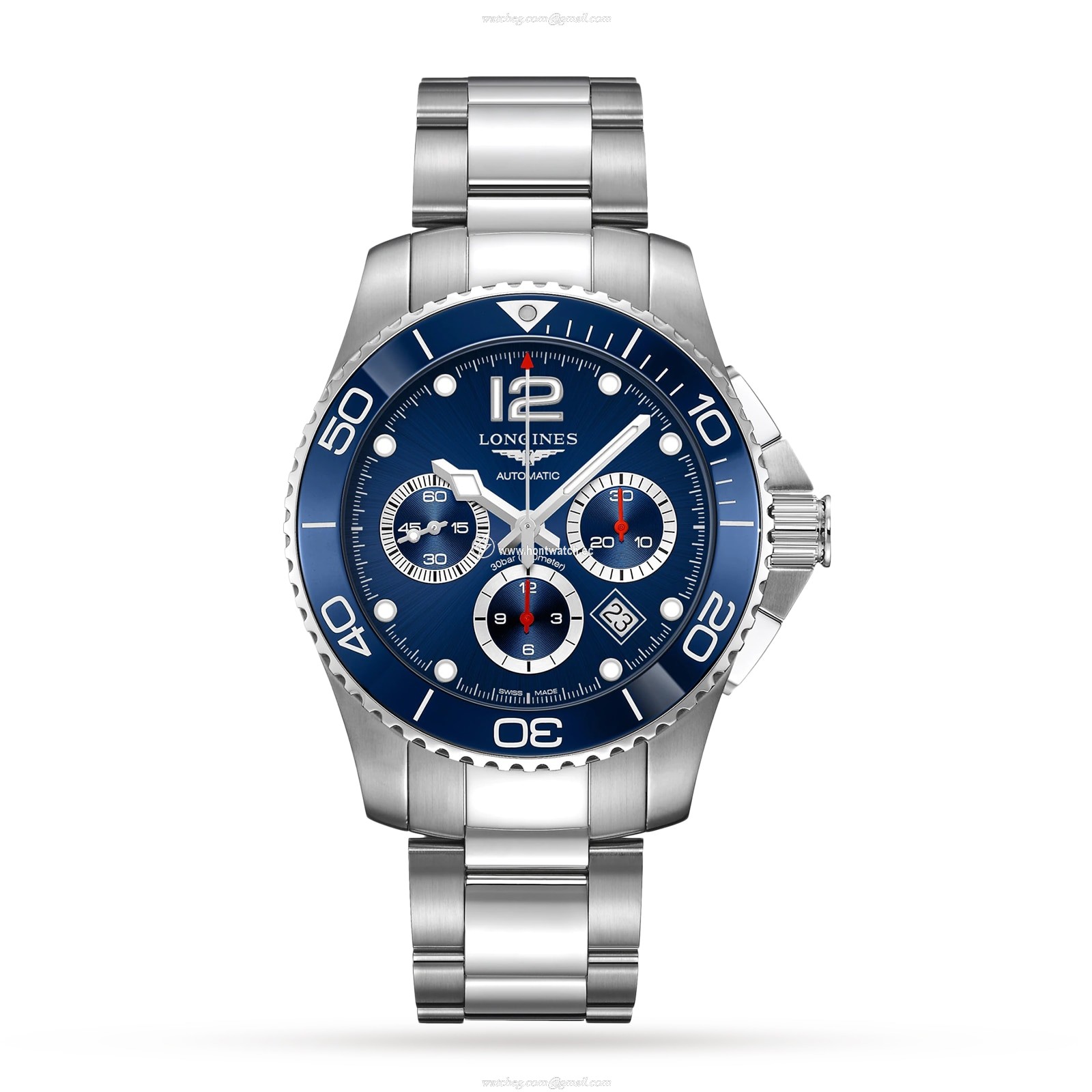 Longines HydroConquest L38834966 | 43mm Blue Automatic Watch | 300m Water Resistant