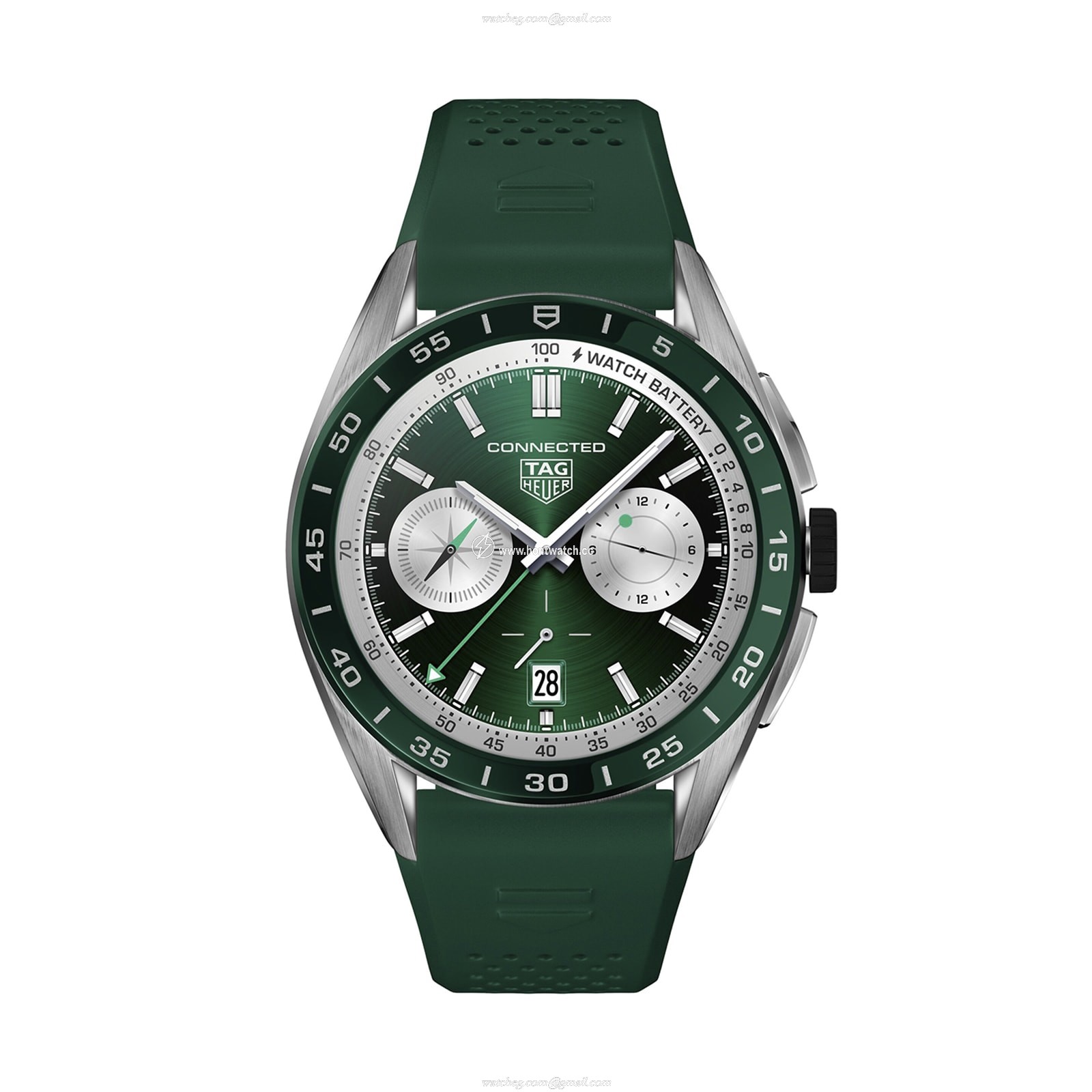 TAG Heuer Connected Smartwatch - 45mm Stainless Steel - Black Dial - Replica