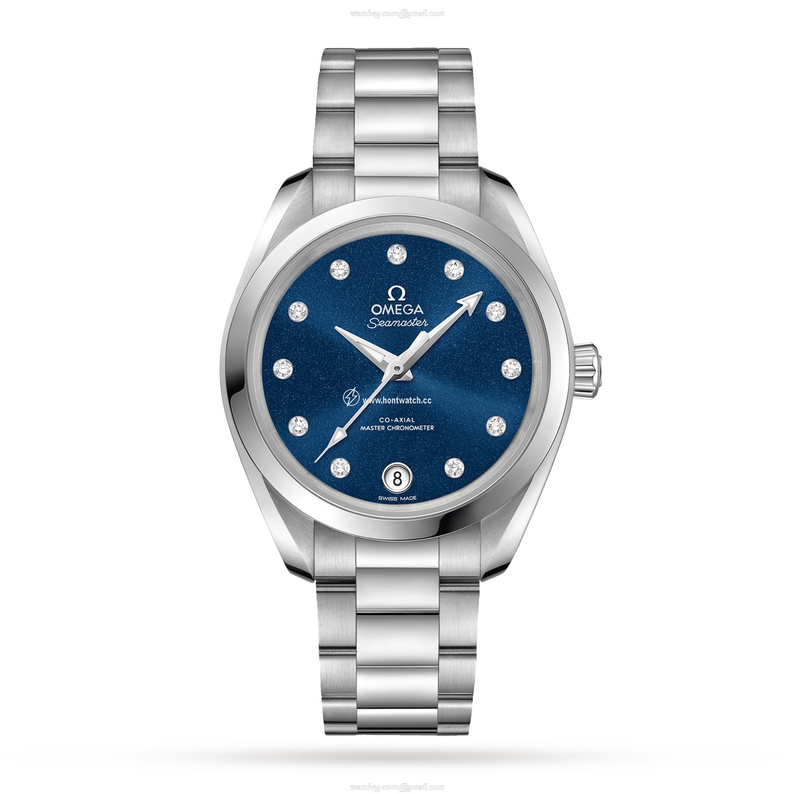 Omega Seamaster Aqua Terra 34mm Blue Dial Automatic Diamond Watch