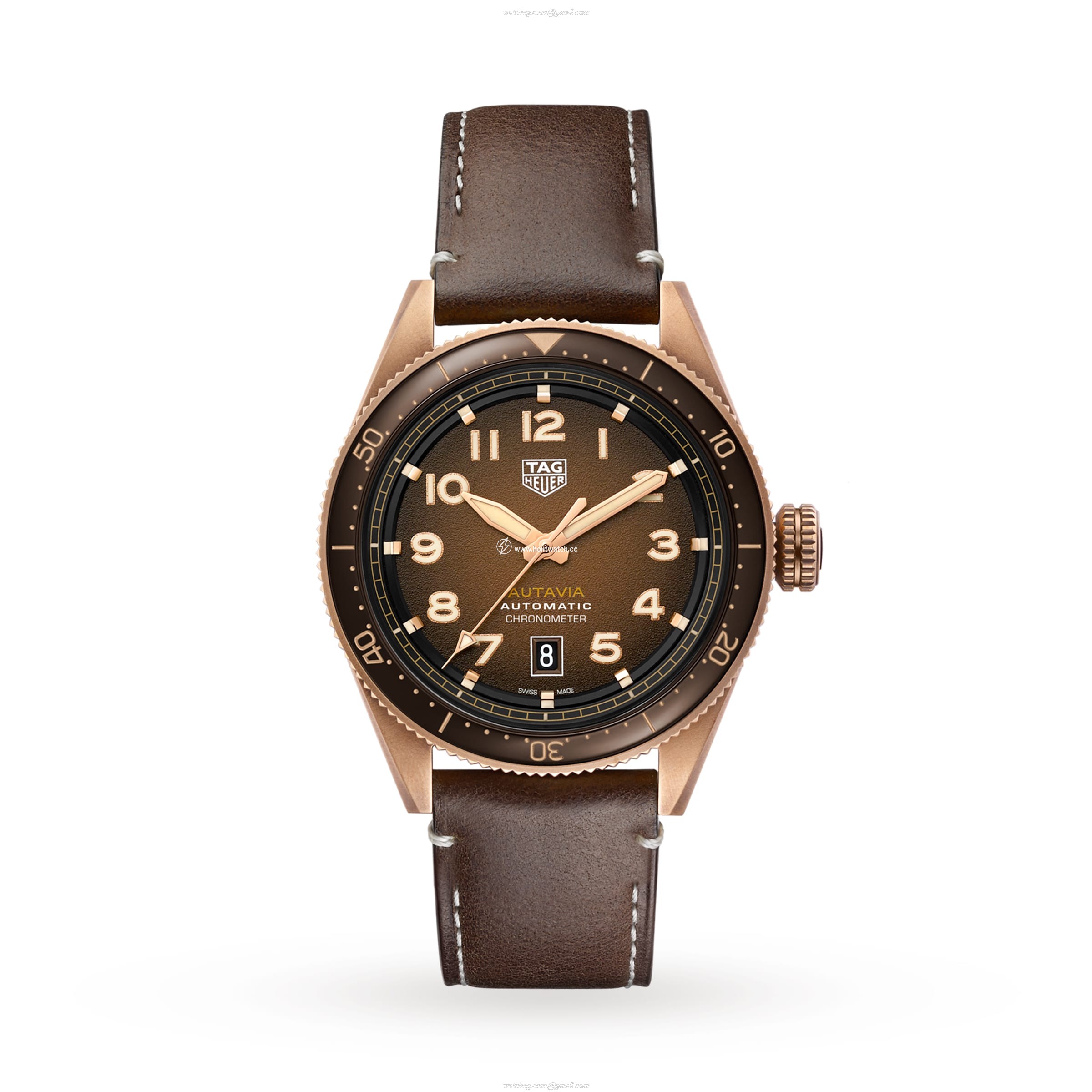 TAG Heuer Autavia Bronze Automatic Watch - 42mm Brown Dial | Replica