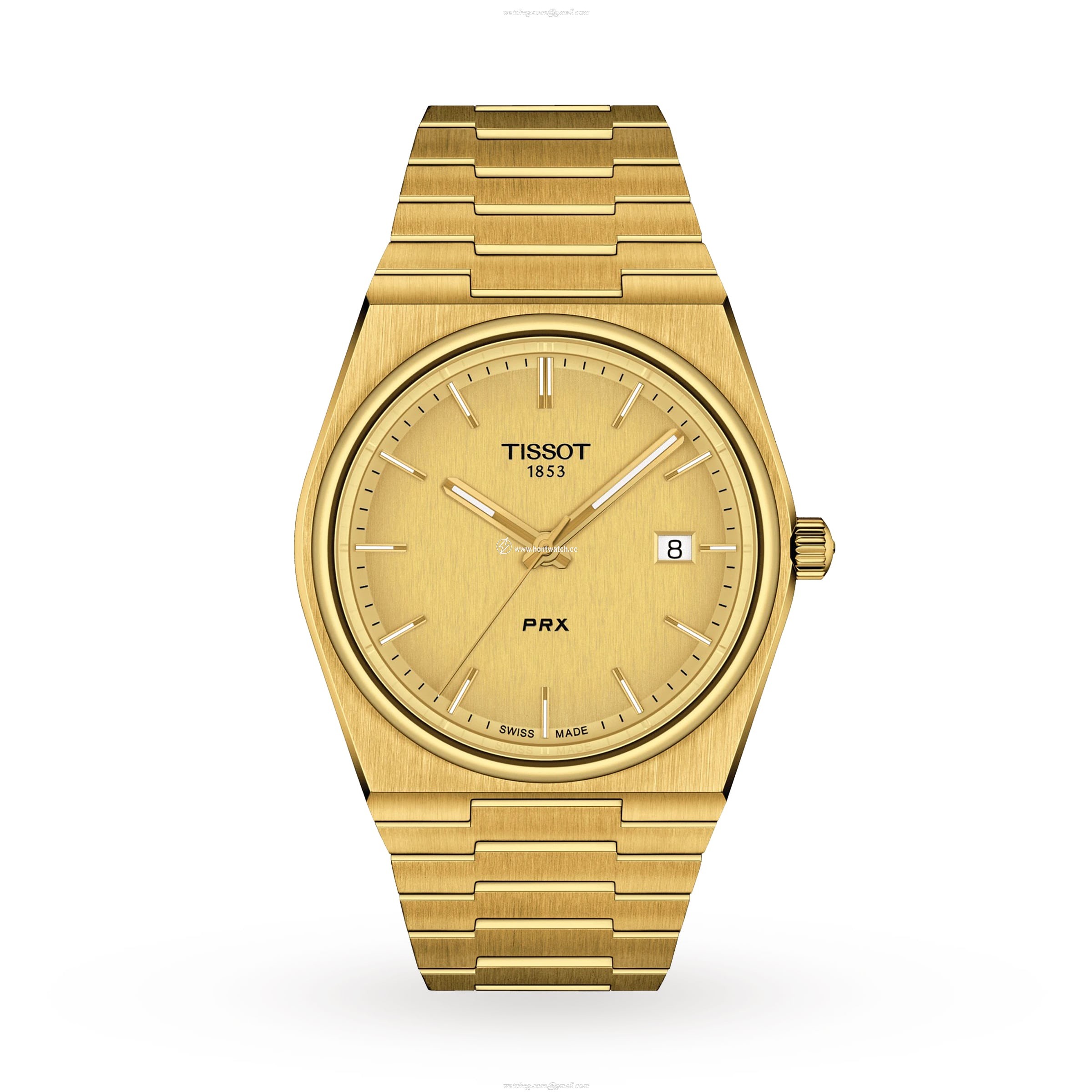 Tissot PRX T1374103302100 | 40mm Gold Dial | Quartz | 100M Water Resistant