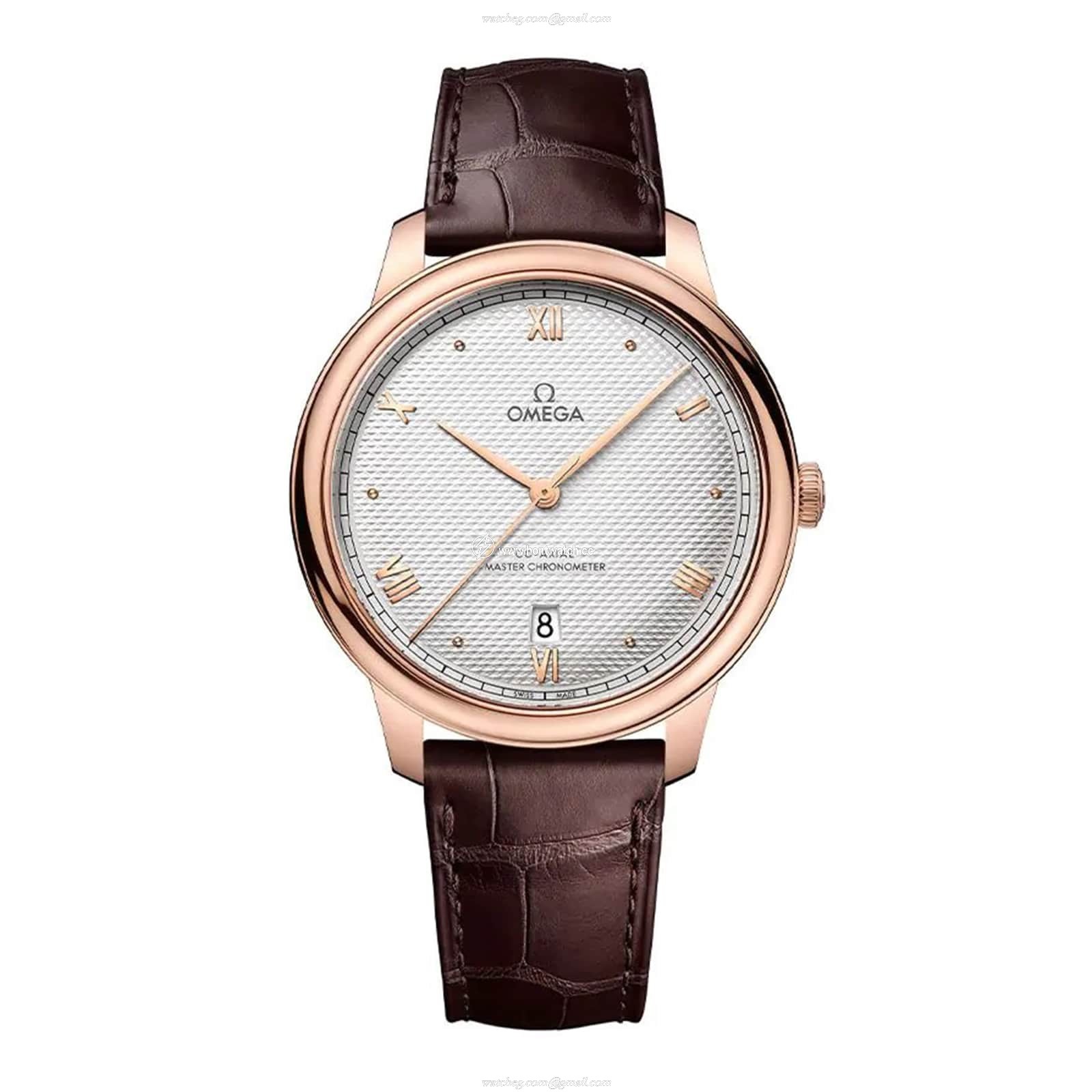 Omega De Ville Prestige 40mm Automatic - 18ct Rose Gold Silver Dial Replica