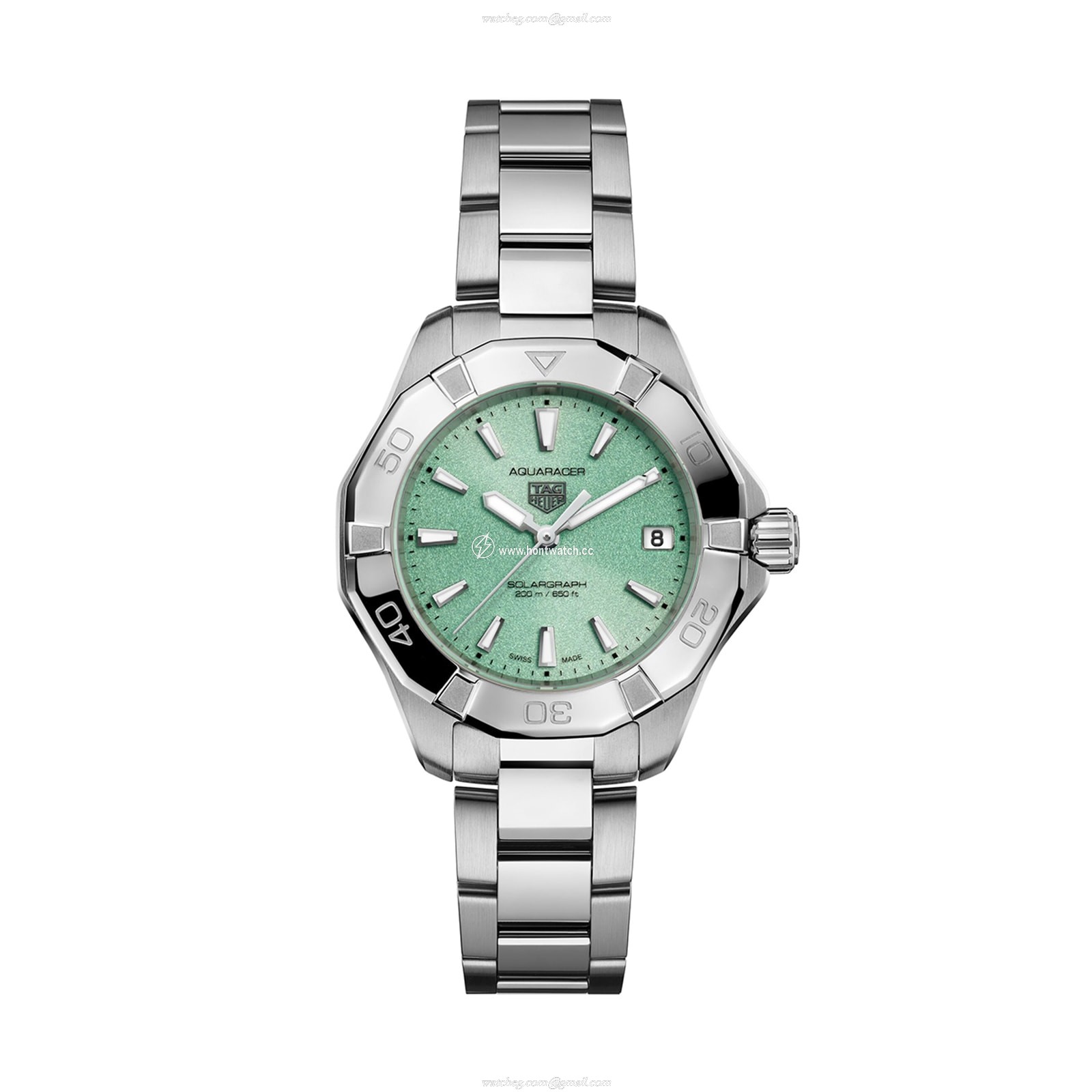 TAG Heuer Aquaracer Solar Green | 34mm Stainless Steel | 200M Water Resistant
