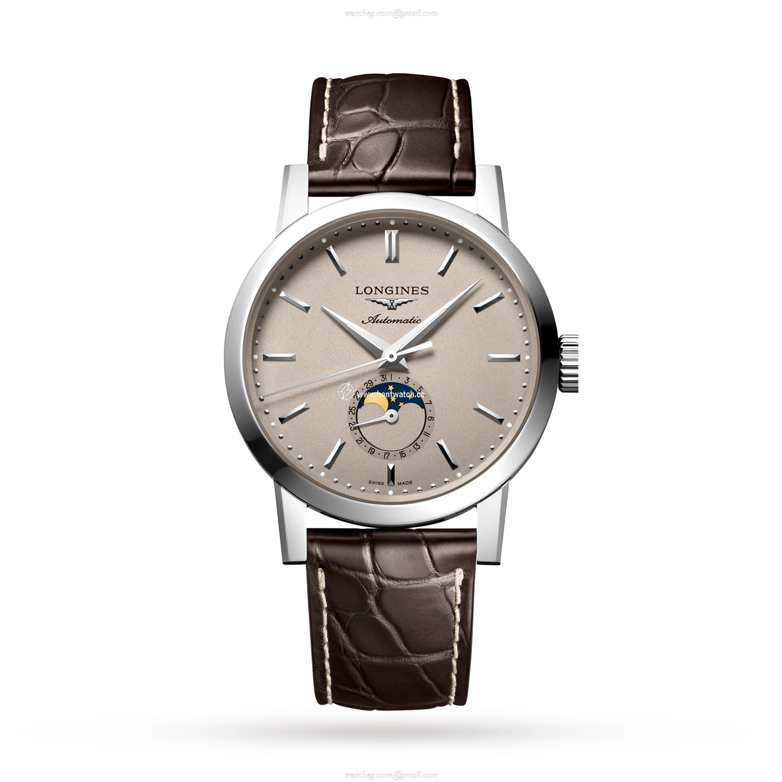 Longines 1832 Automatic Watch - Silver Dial 40mm Stainless Steel