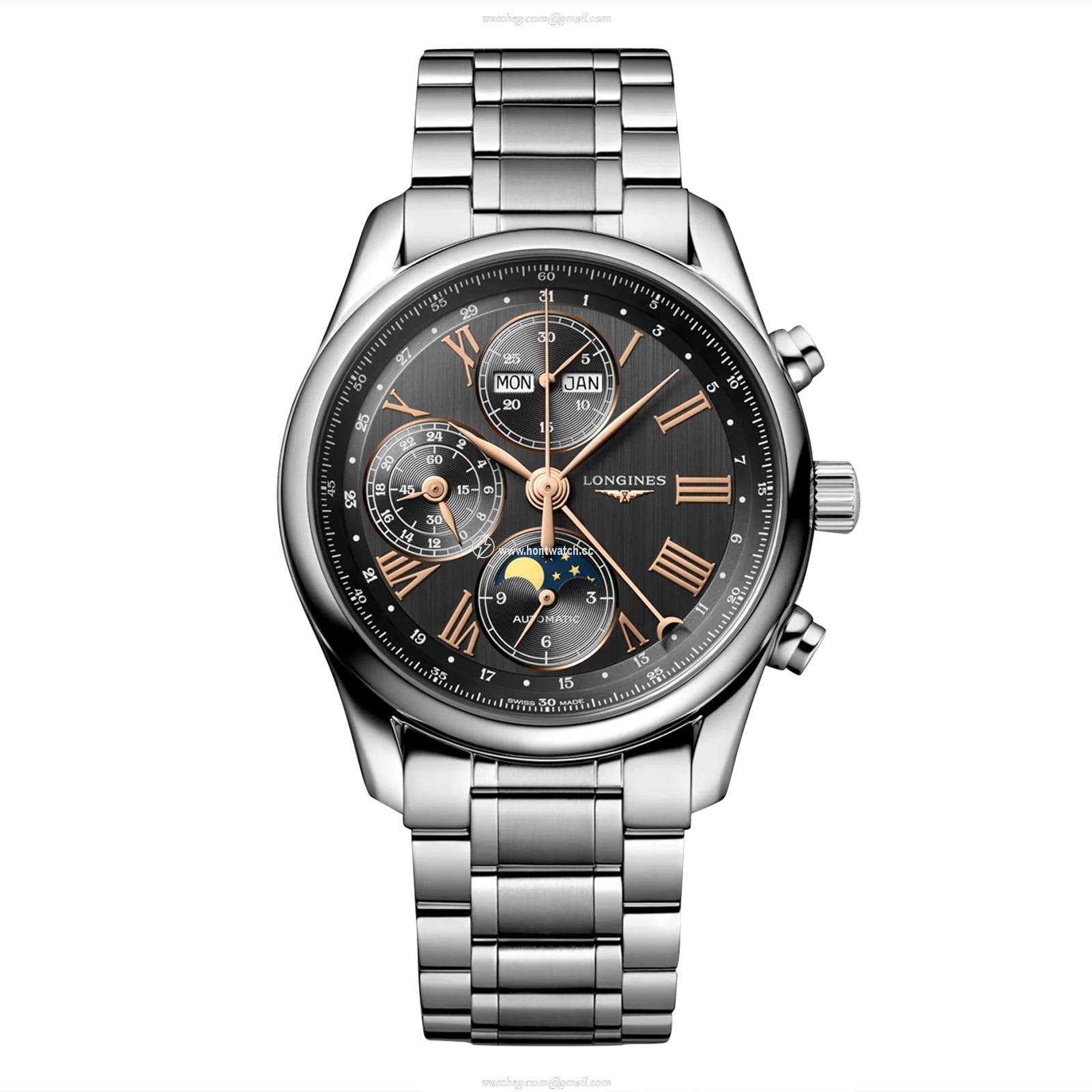 Longines Master Collection L26734616 | 40mm Automatic Grey Dial | Stainless Steel