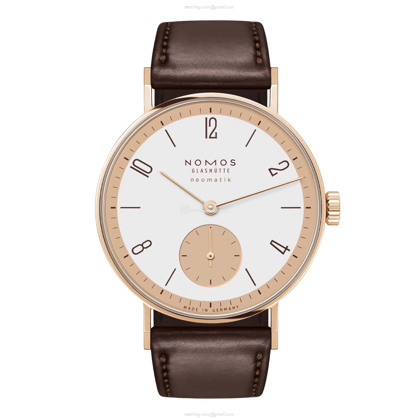 Tissot Tangente 160.S1 | 18ct Rose Gold Automatic Watch - 35mm White Dial