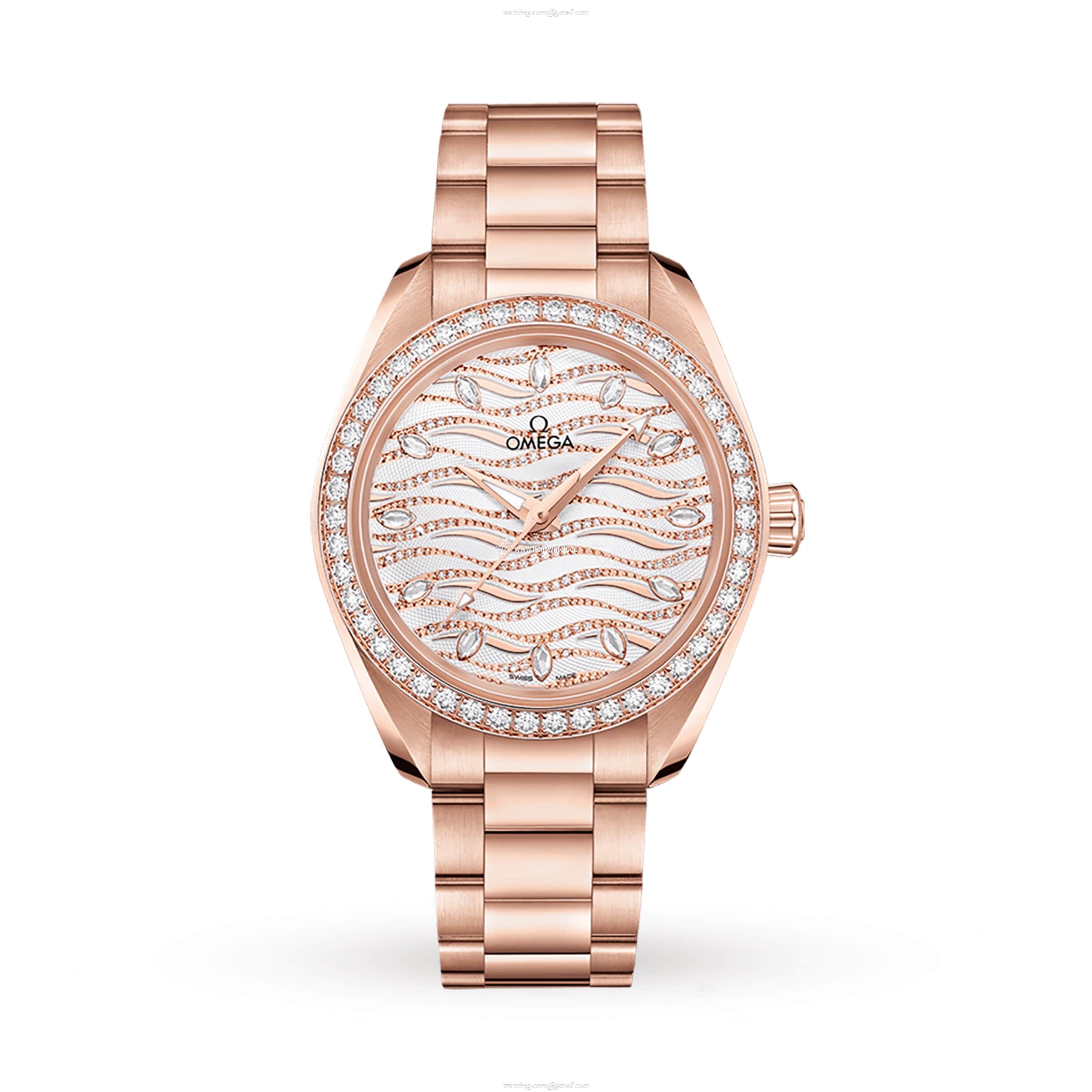 Omega Seamaster Aqua Terra 34mm | 18ct Rose Gold | Diamond Dial | Automatic
