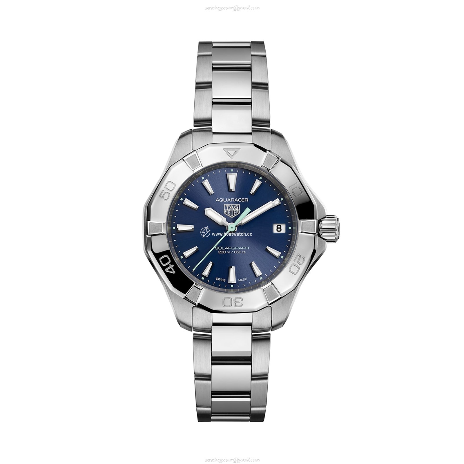 TAG Heuer Aquaracer WBP1311.BA0005 | 34mm Solar Blue Dial | Stainless Steel